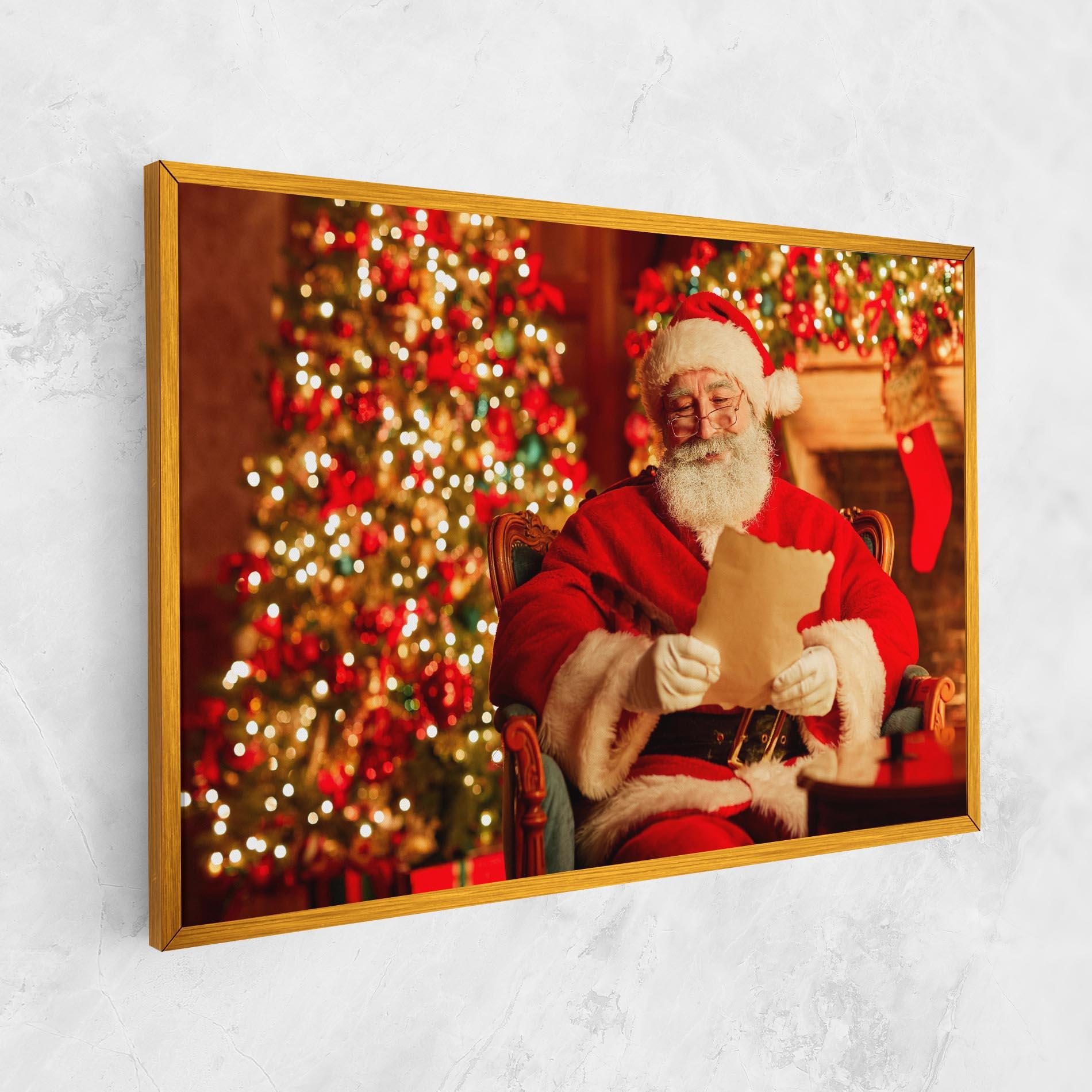 Tablou Canvas Reading Christmas Letter mockup 1