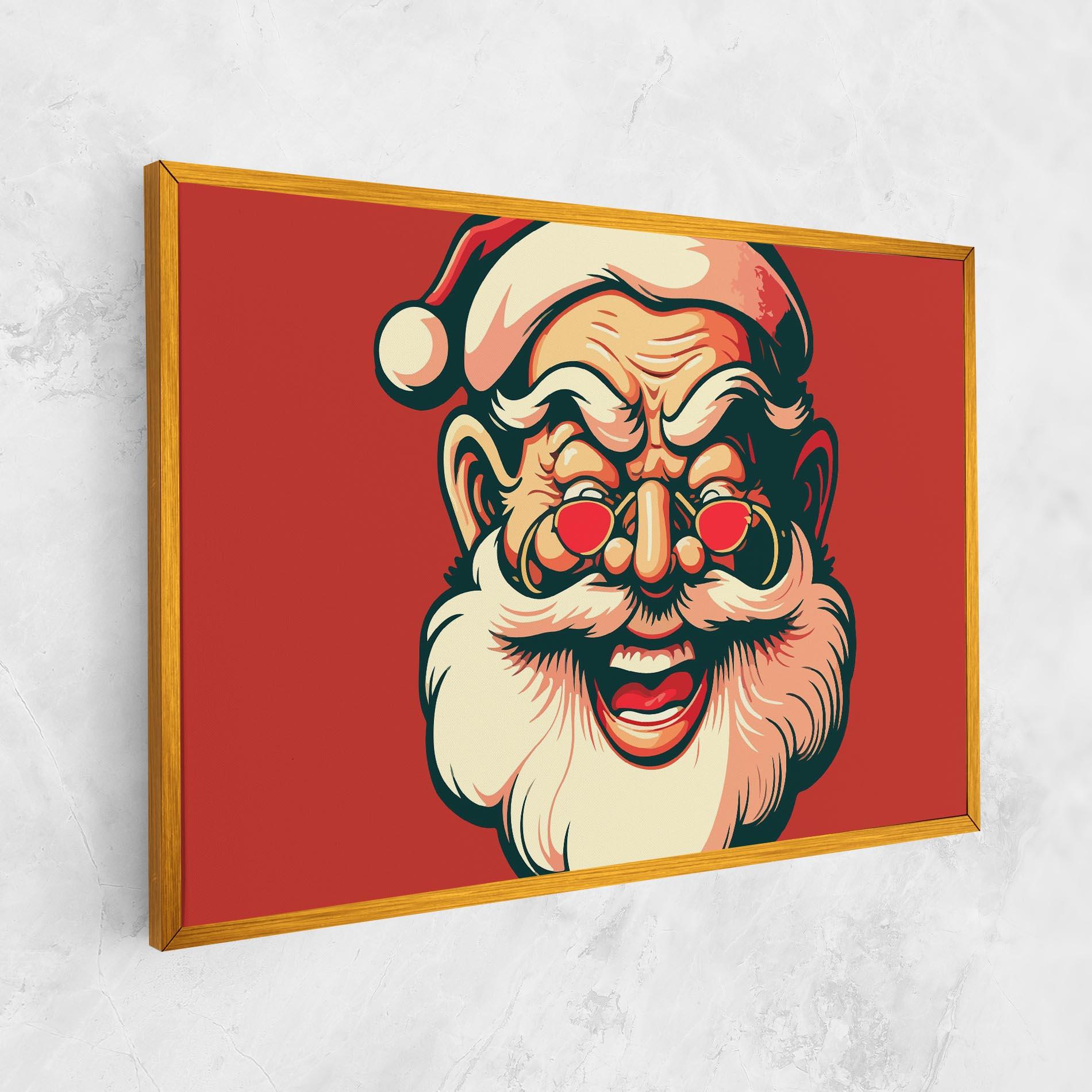 Tablou Canvas Santa Crazy Smile mockup 1