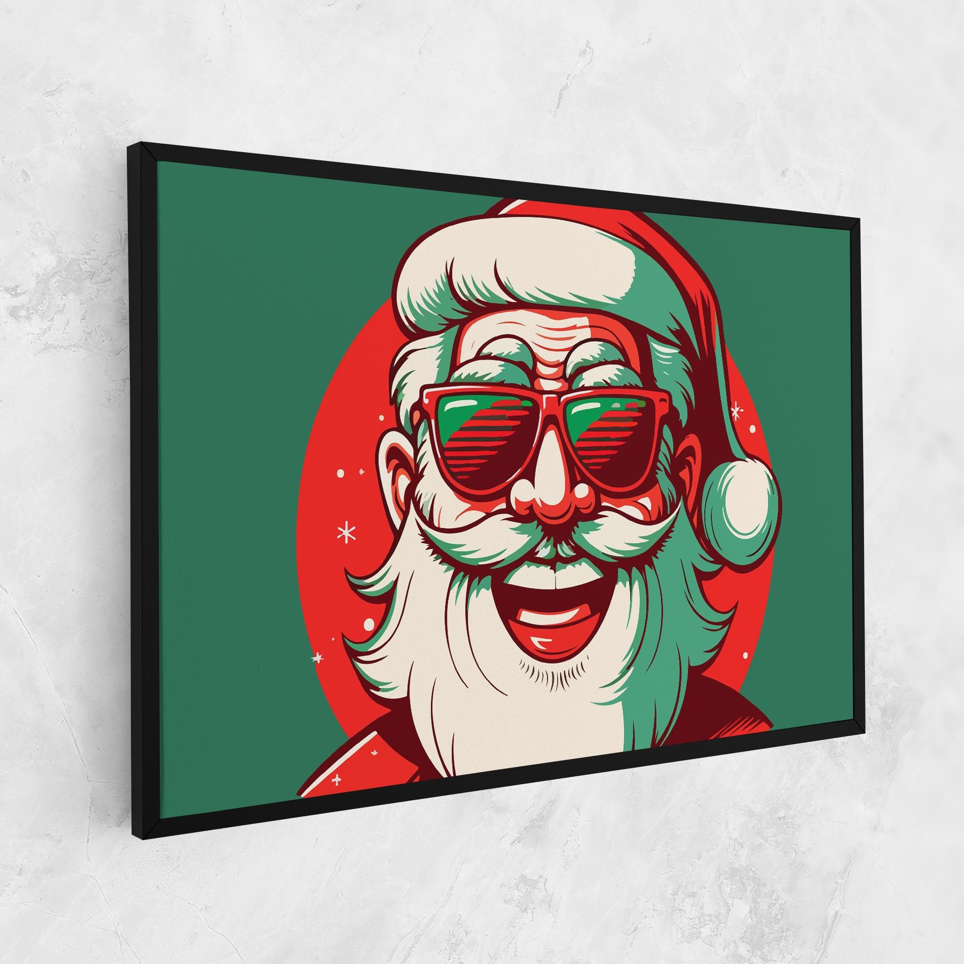 Crazy Smile Santa mockup 1