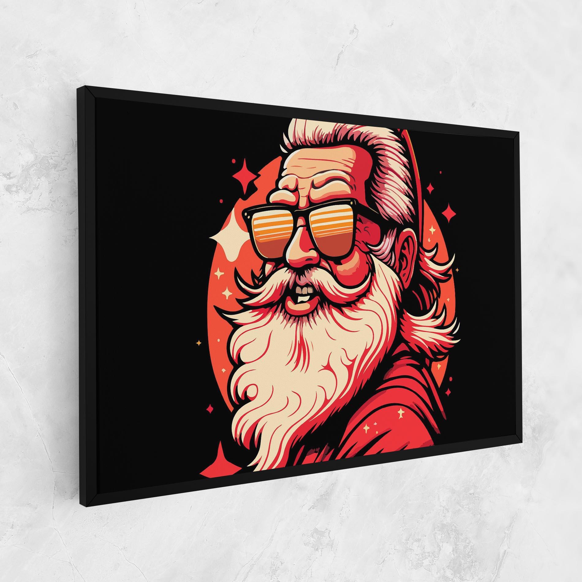 Tablou Canvas Glasses Santa mockup 1
