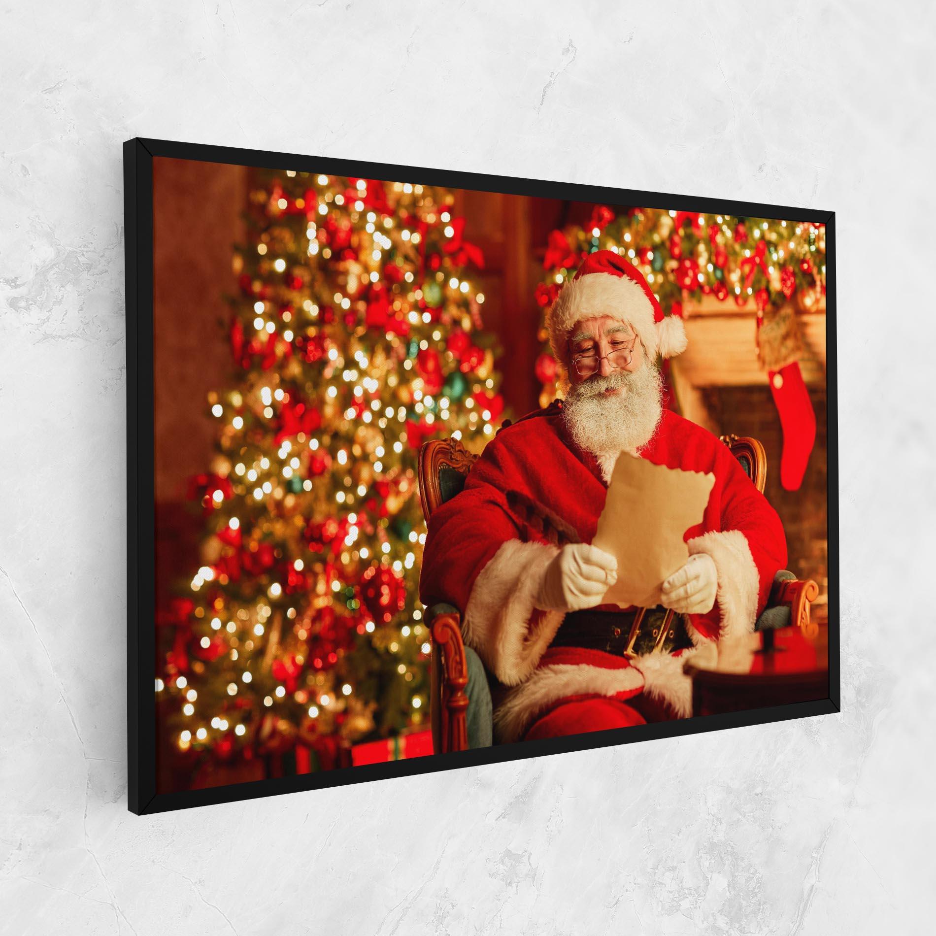 Tablou Canvas Reading Christmas Letter mockup 1