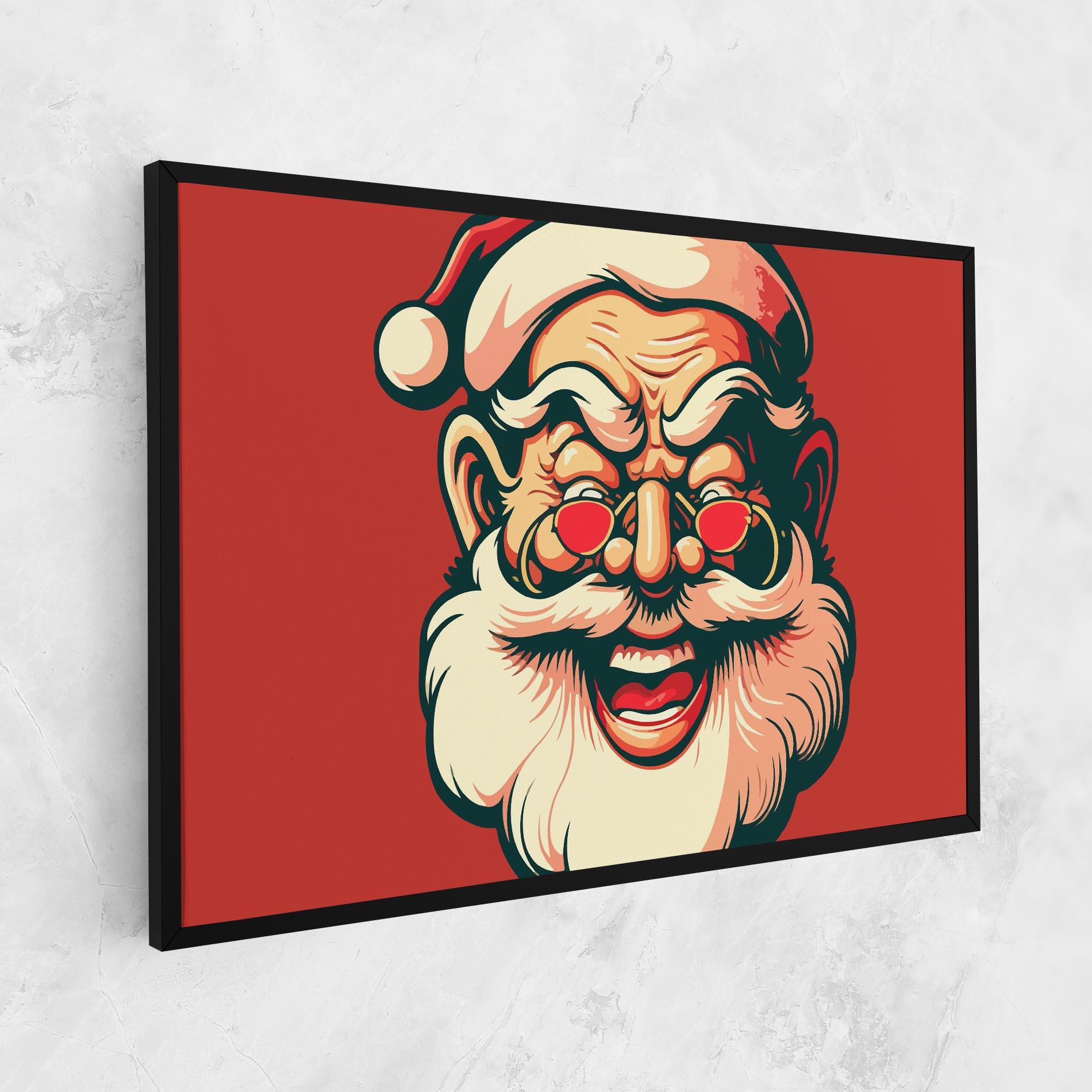 Tablou Canvas Santa Crazy Smile mockup 1
