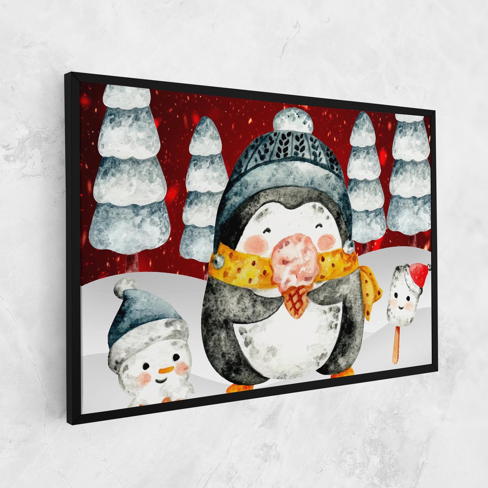 Yellow Pinguin mockup 1