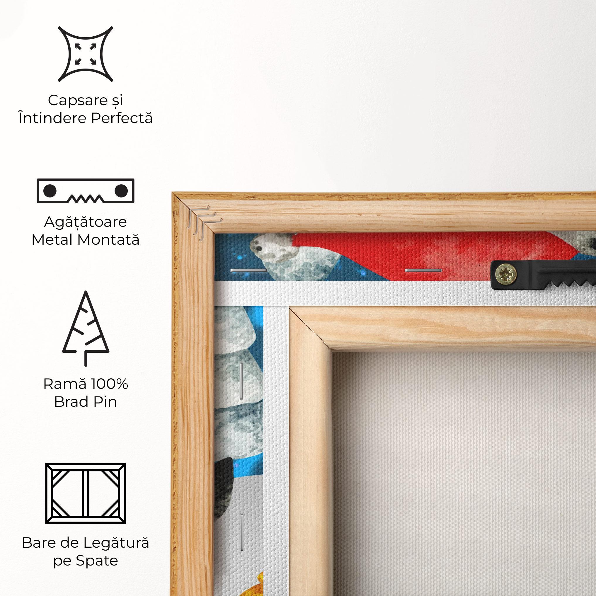 Tablou Canvas Blue Pinguin mockup 5