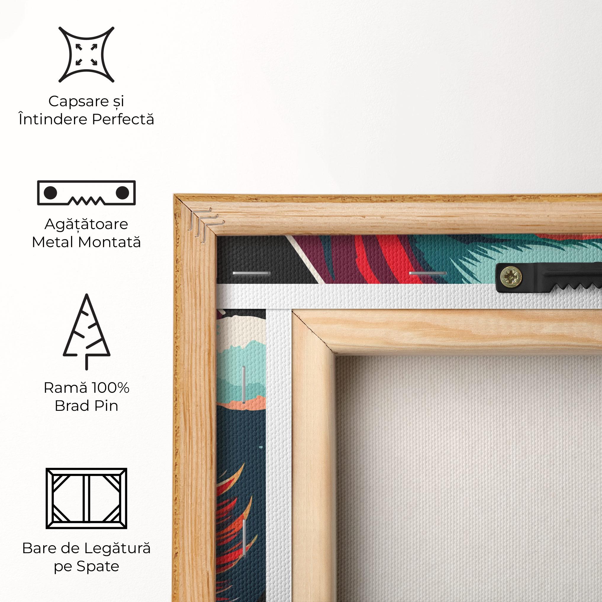 Tablou Canvas Color Glasses Santa mockup 5