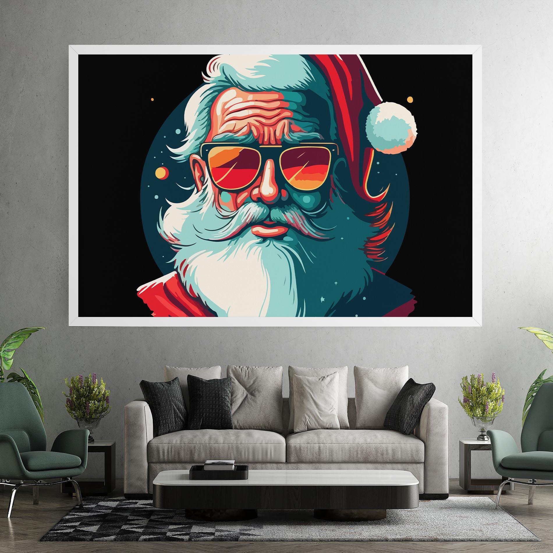 Tablou Canvas Color Glasses Santa mockup 7