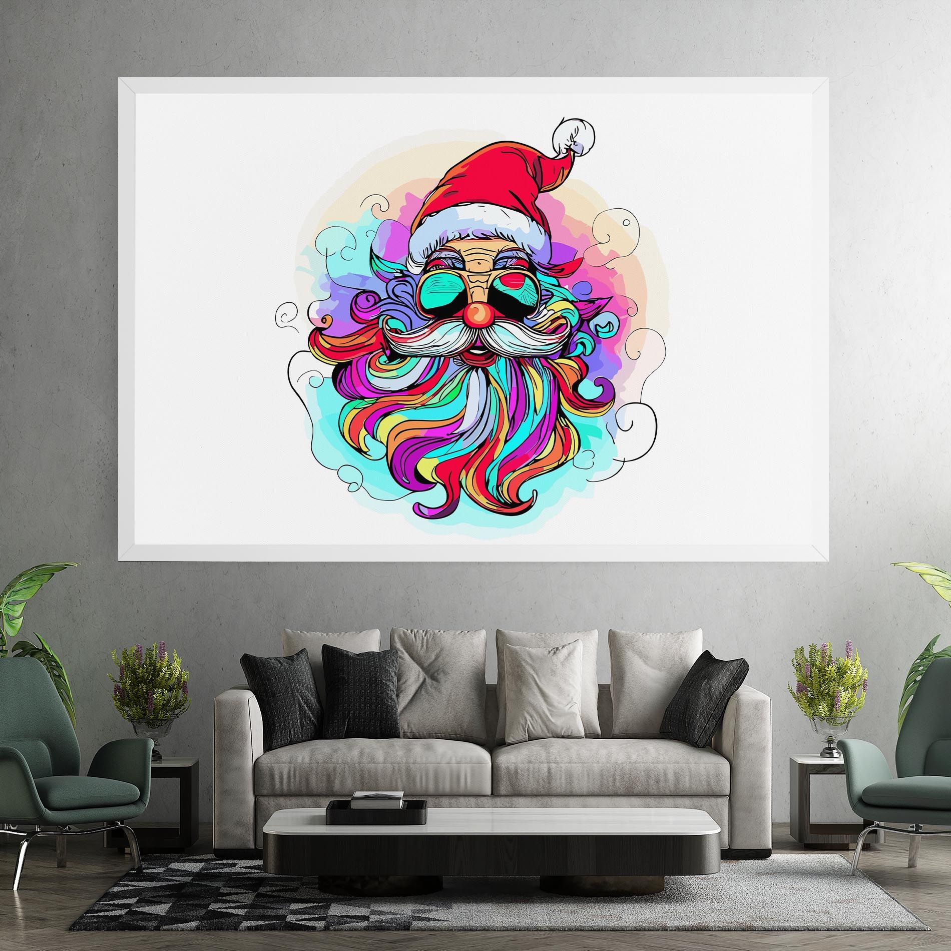 Colorful Santa mockup 7