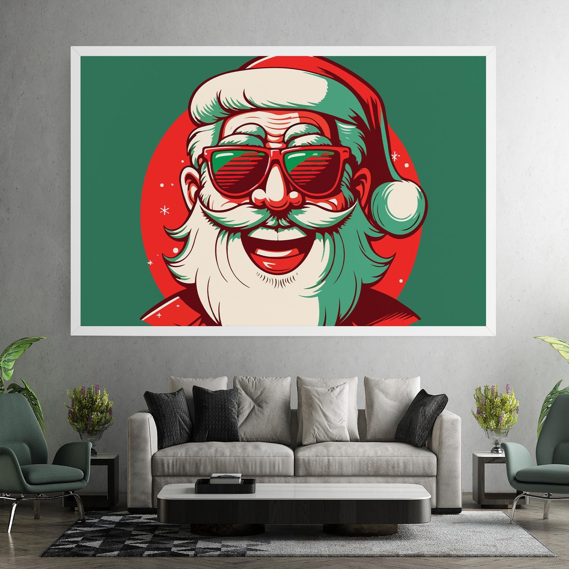 Tablou Canvas Crazy Smile Santa mockup 7