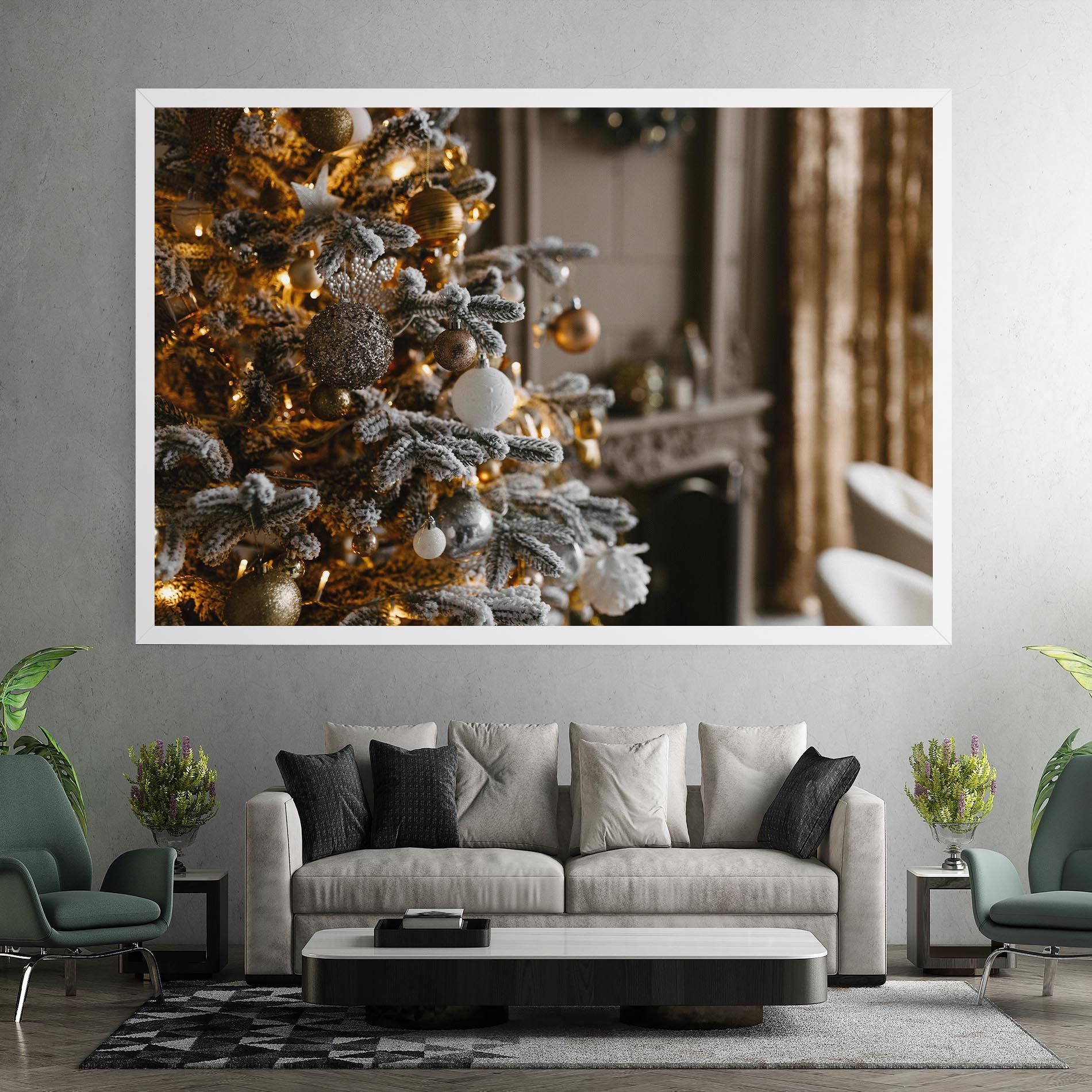 Gold Christmas Decorations mockup 7