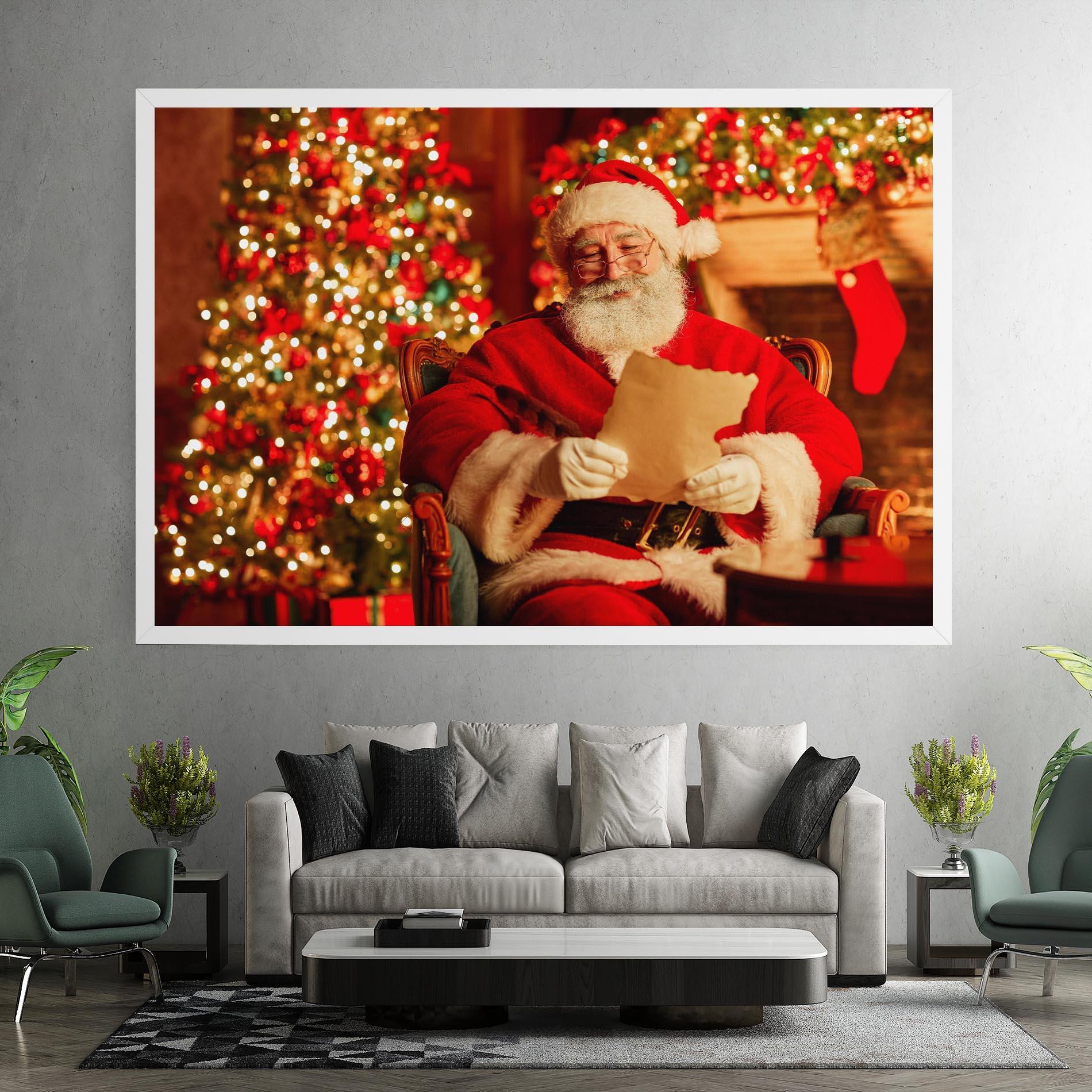 Tablou Canvas Reading Christmas Letter mockup 7
