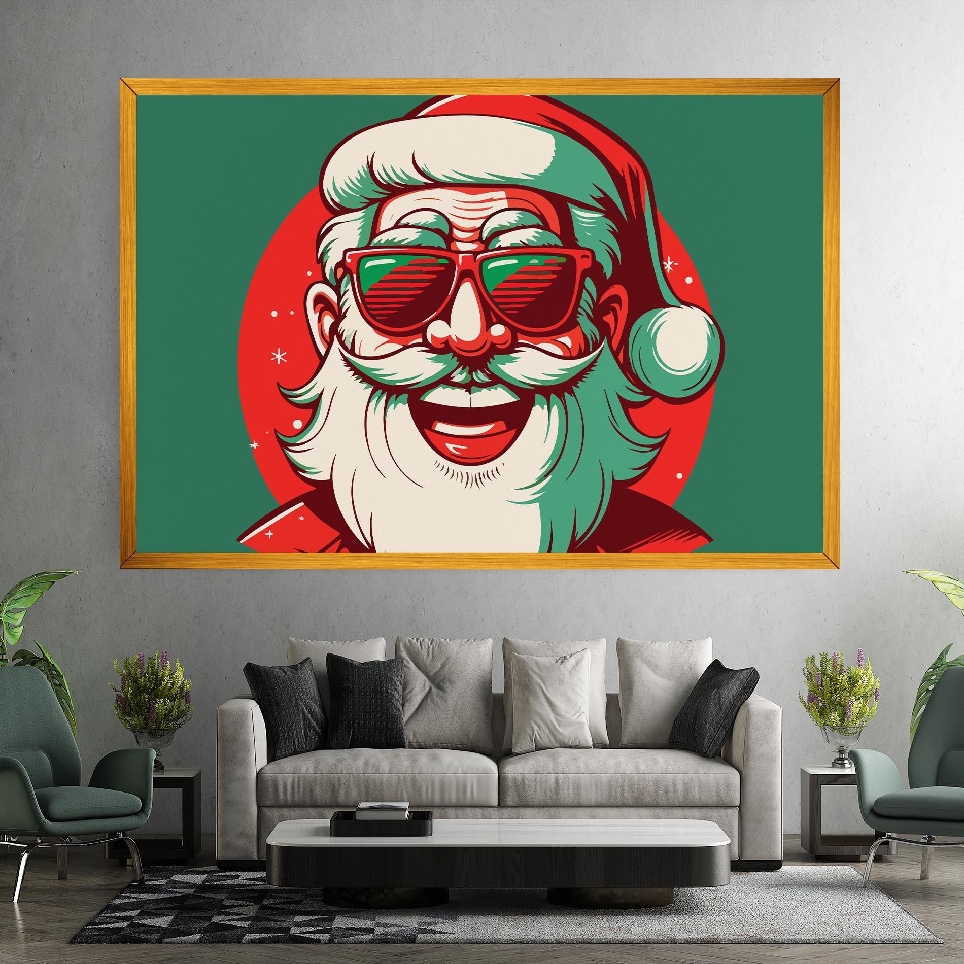 Tablou Canvas Crazy Smile Santa mockup 7