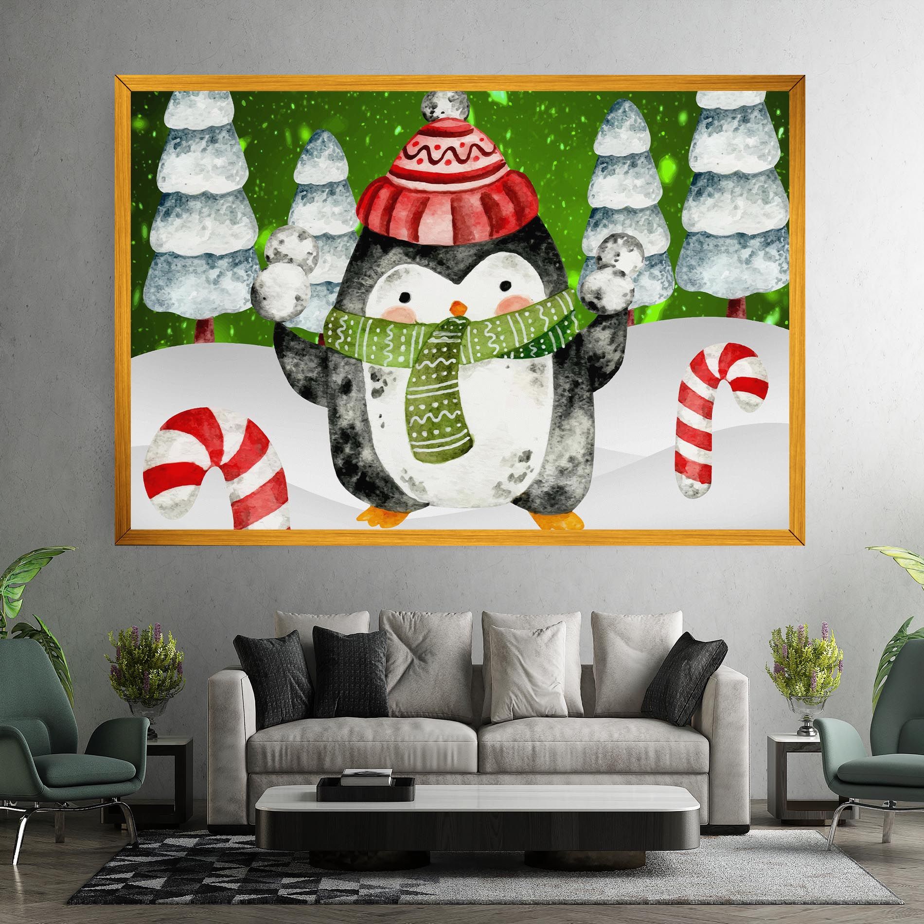 Green Pinguin mockup 7