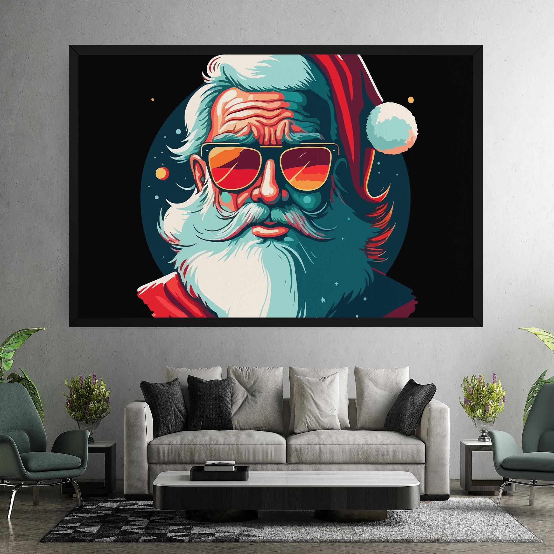 Tablou Canvas Color Glasses Santa mockup 7