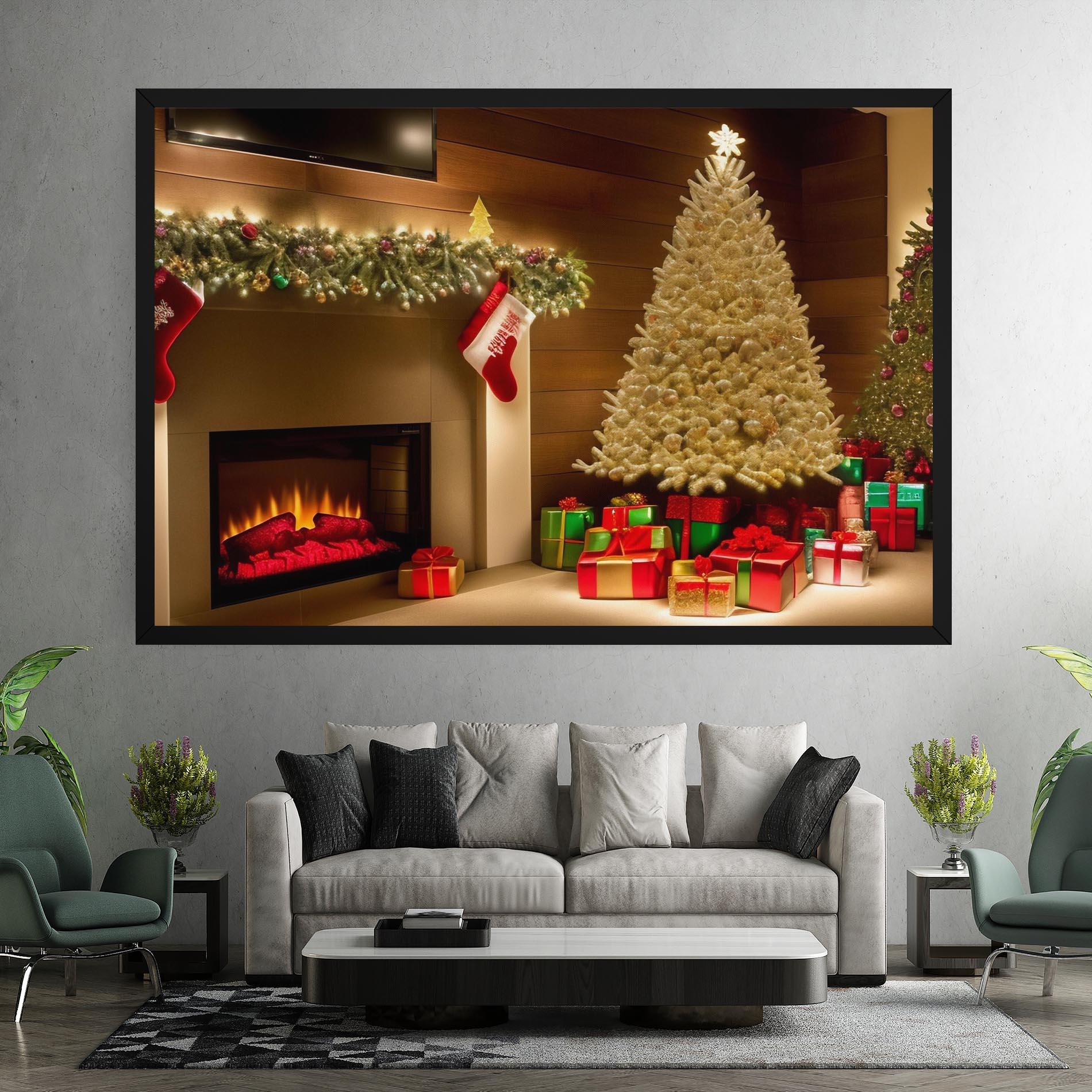 Tablou Canvas Decorated Christmas Tree mockup 7