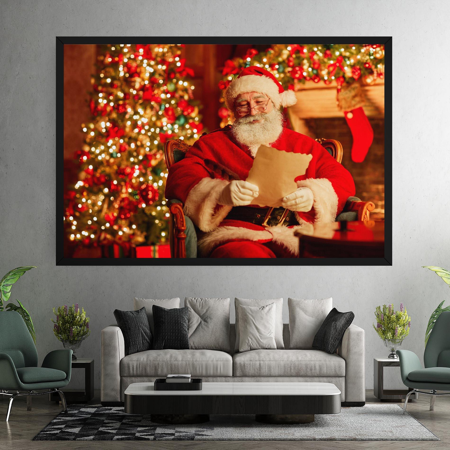 Tablou Canvas Reading Christmas Letter mockup 7