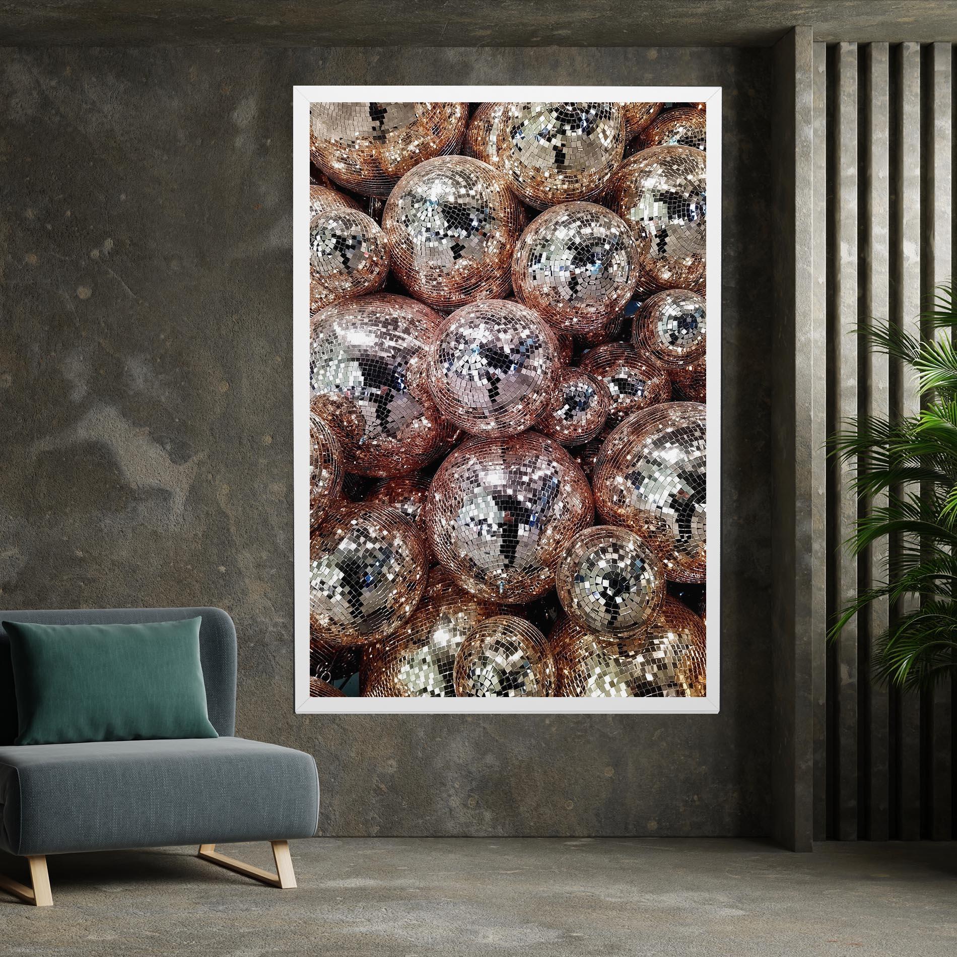 Tablou Canvas Christmas Disko Balls mockup 7