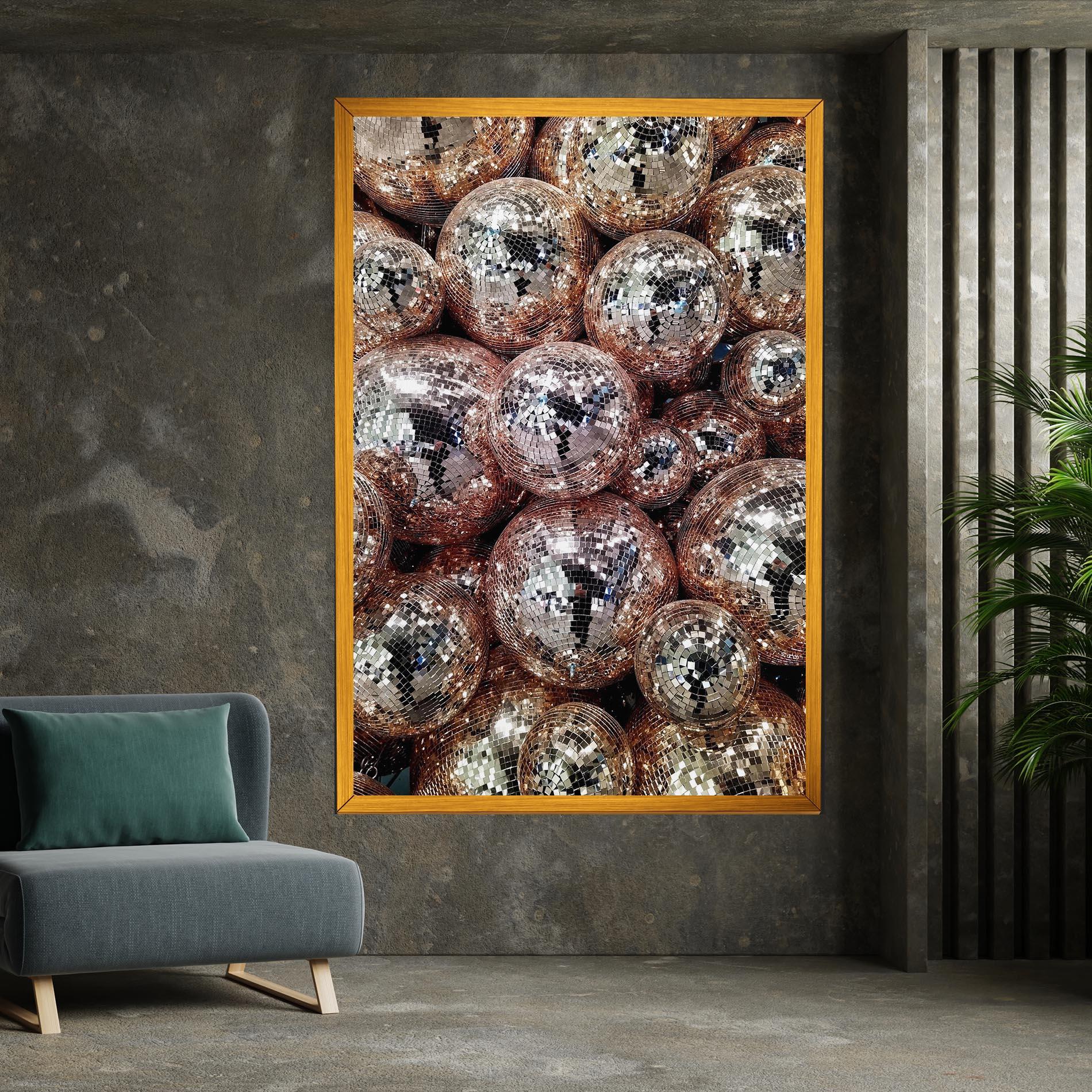 Tablou Canvas Christmas Disko Balls mockup 7
