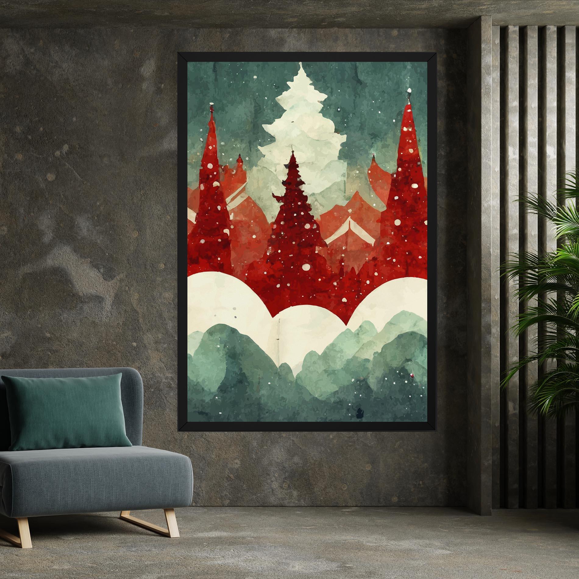 Tablou Canvas Christmas Landscape mockup 7