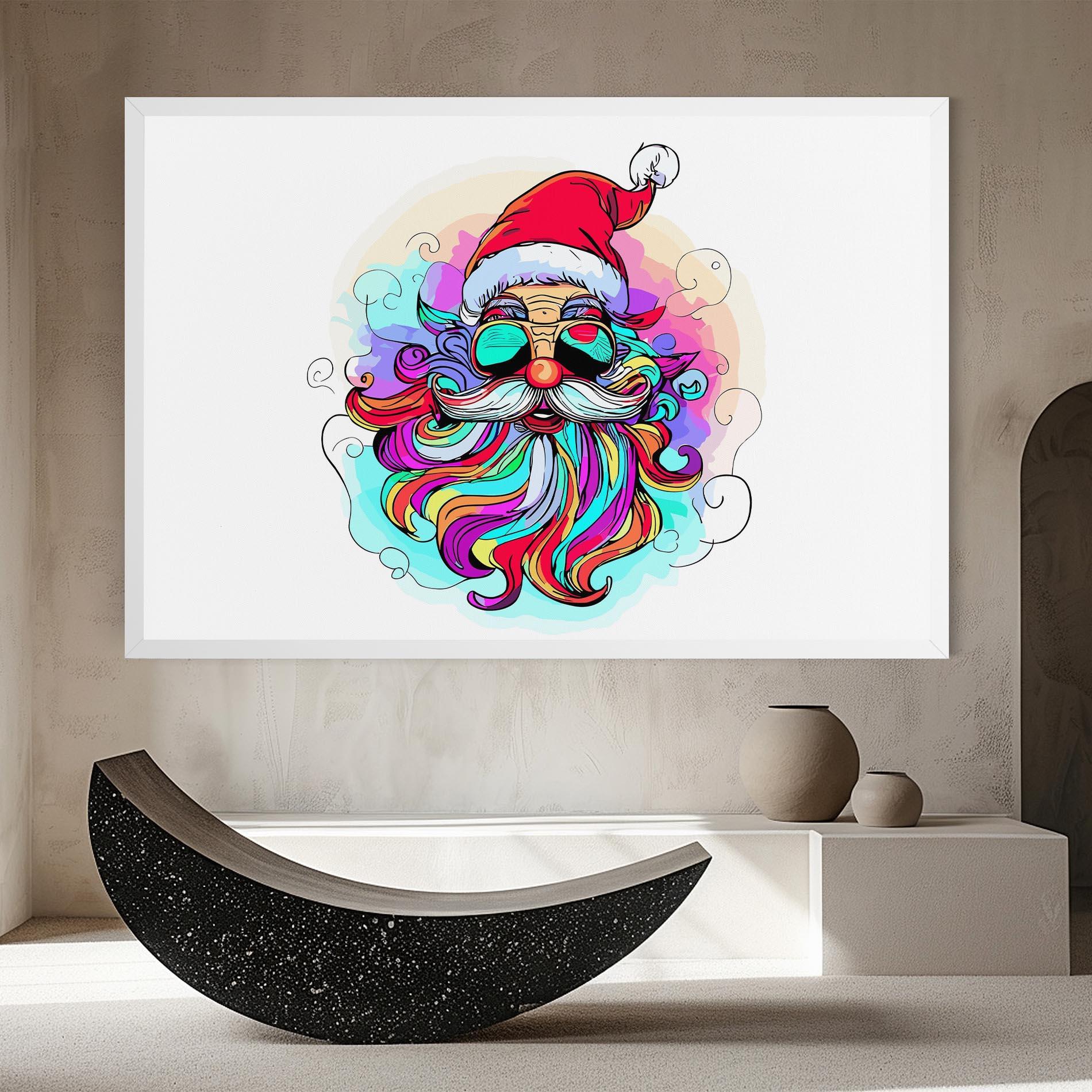 Tablou Canvas Colorful Santa mockup 8