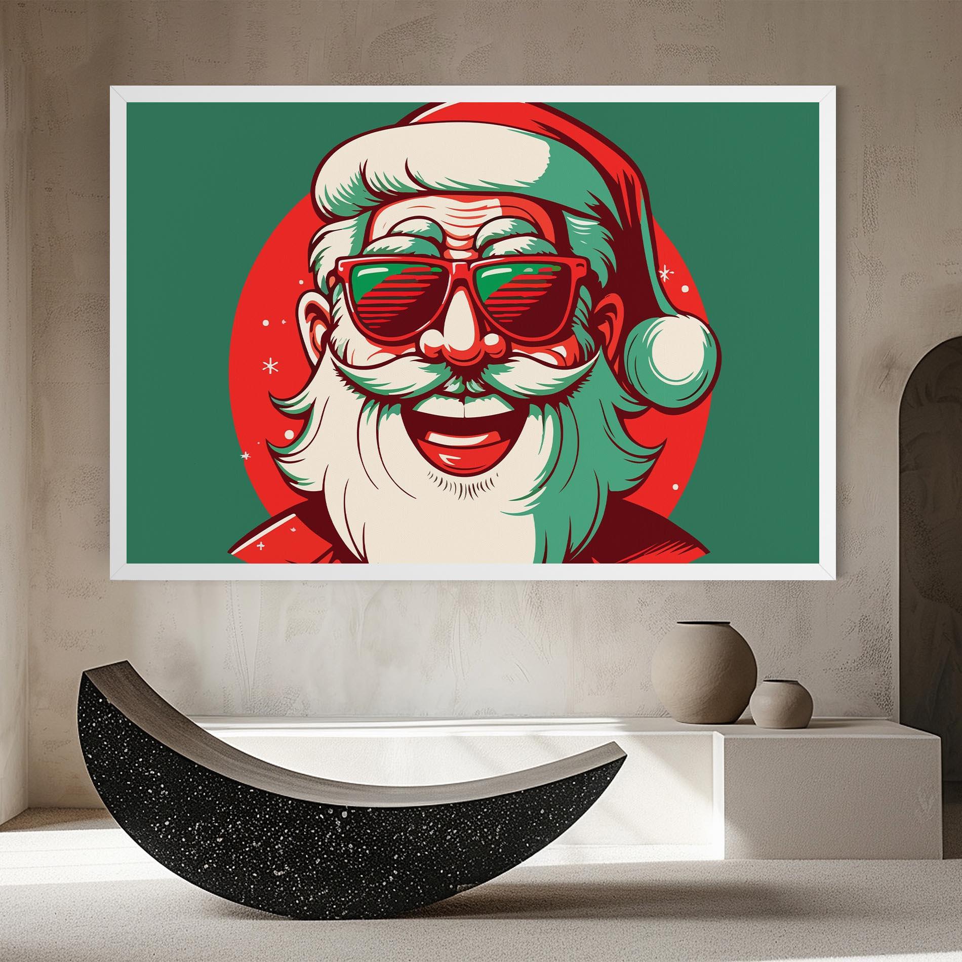 Tablou Canvas Crazy Smile Santa mockup 8