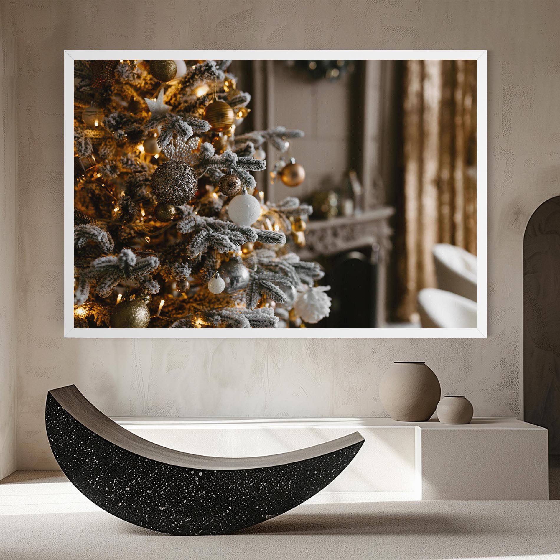 Gold Christmas Decorations mockup 8