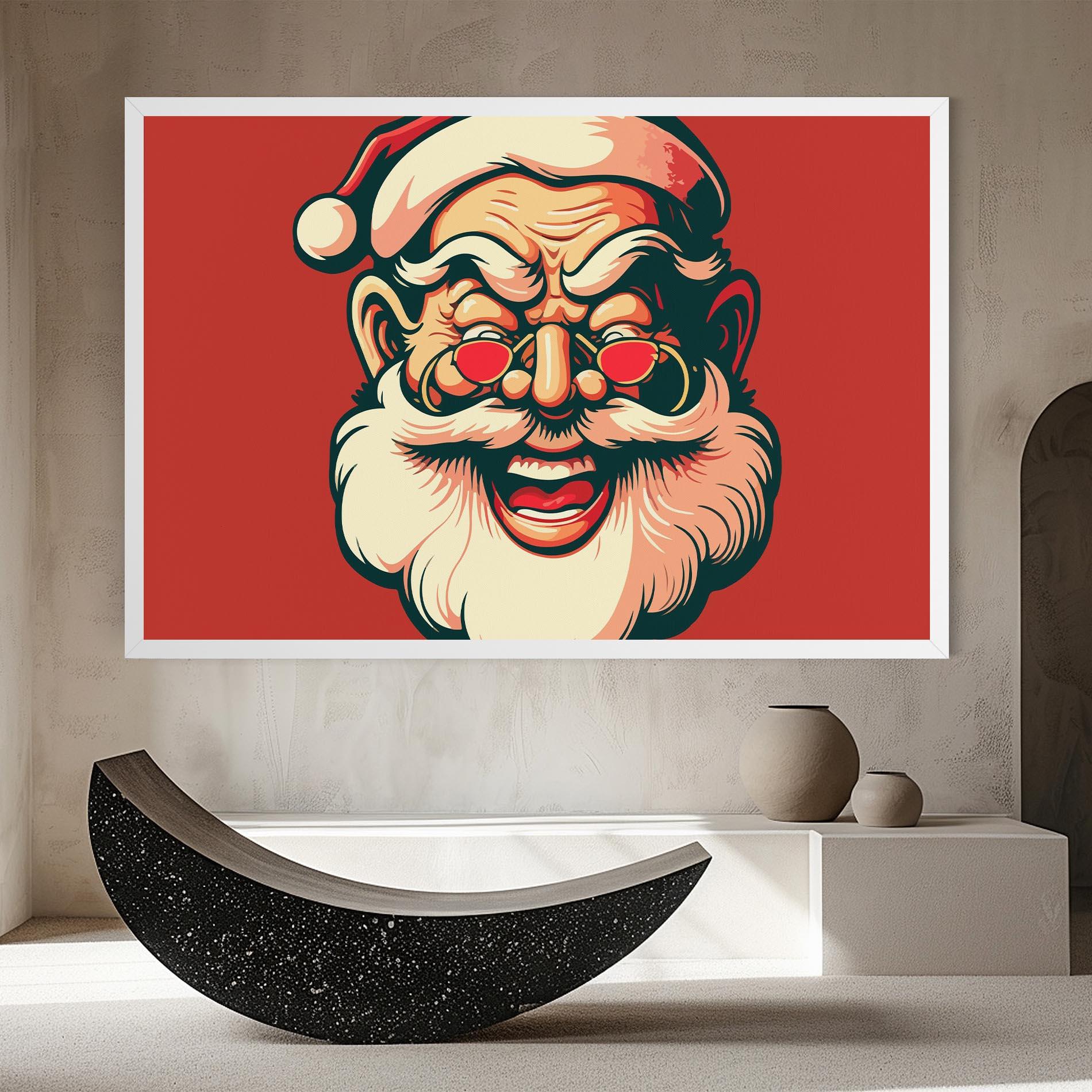 Tablou Canvas Santa Crazy Smile mockup 8
