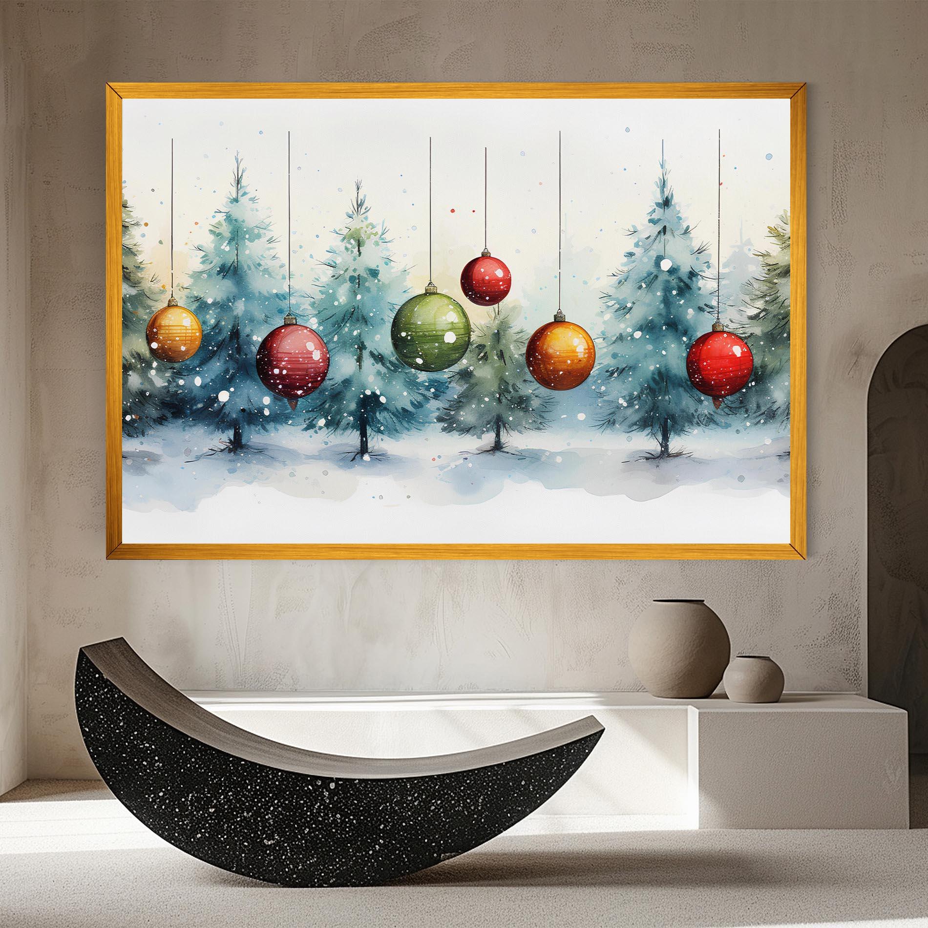 Tablou Canvas Christmas Tree Painting mockup 8