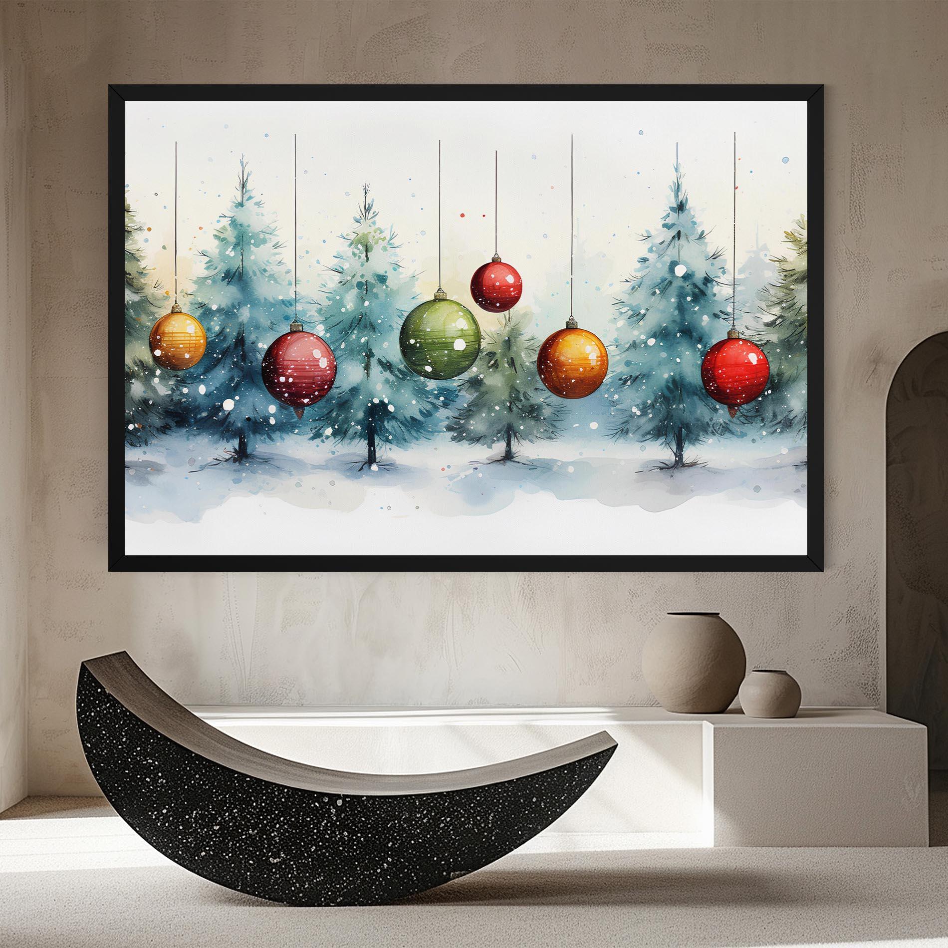 Tablou Canvas Christmas Tree Painting mockup 8