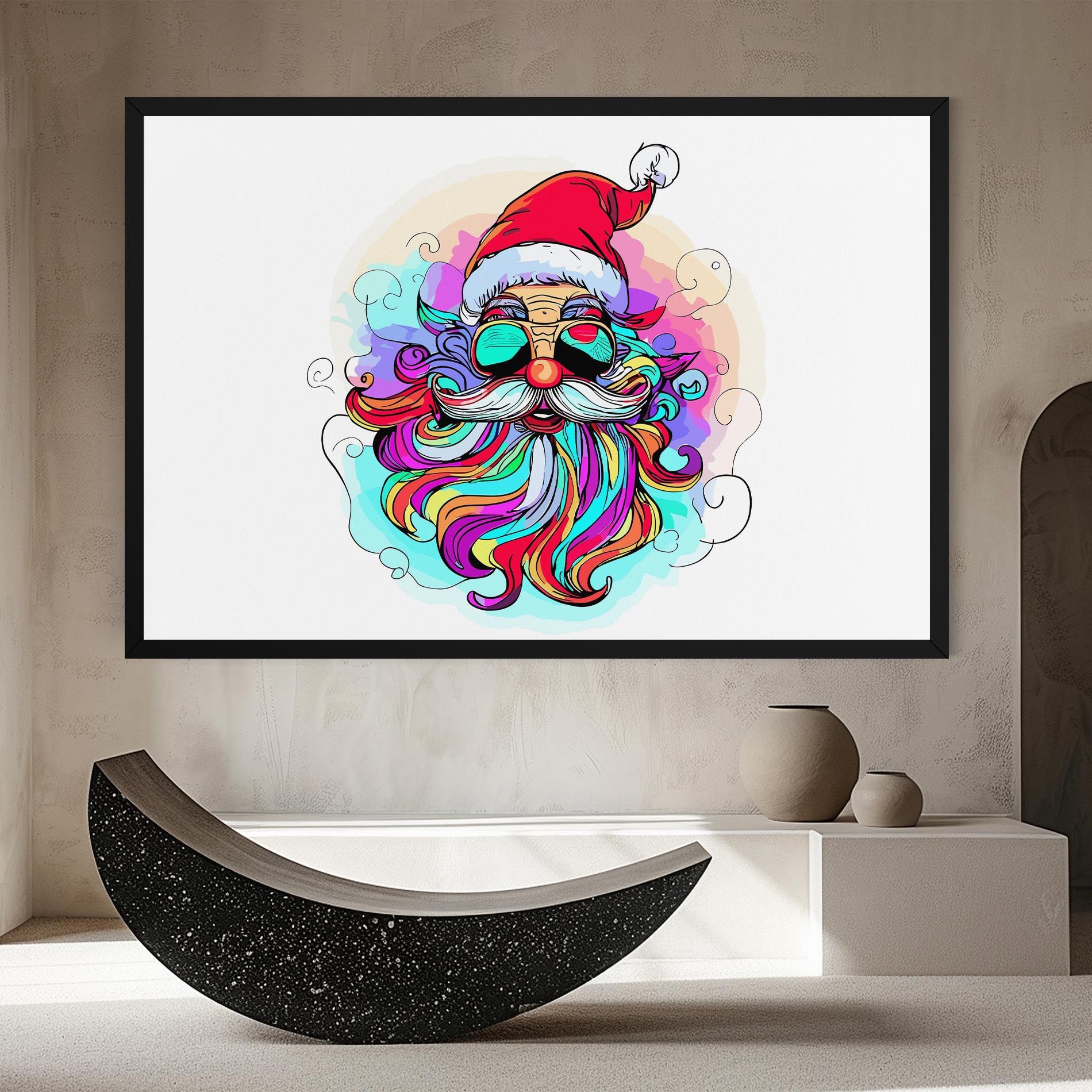Colorful Santa mockup 8