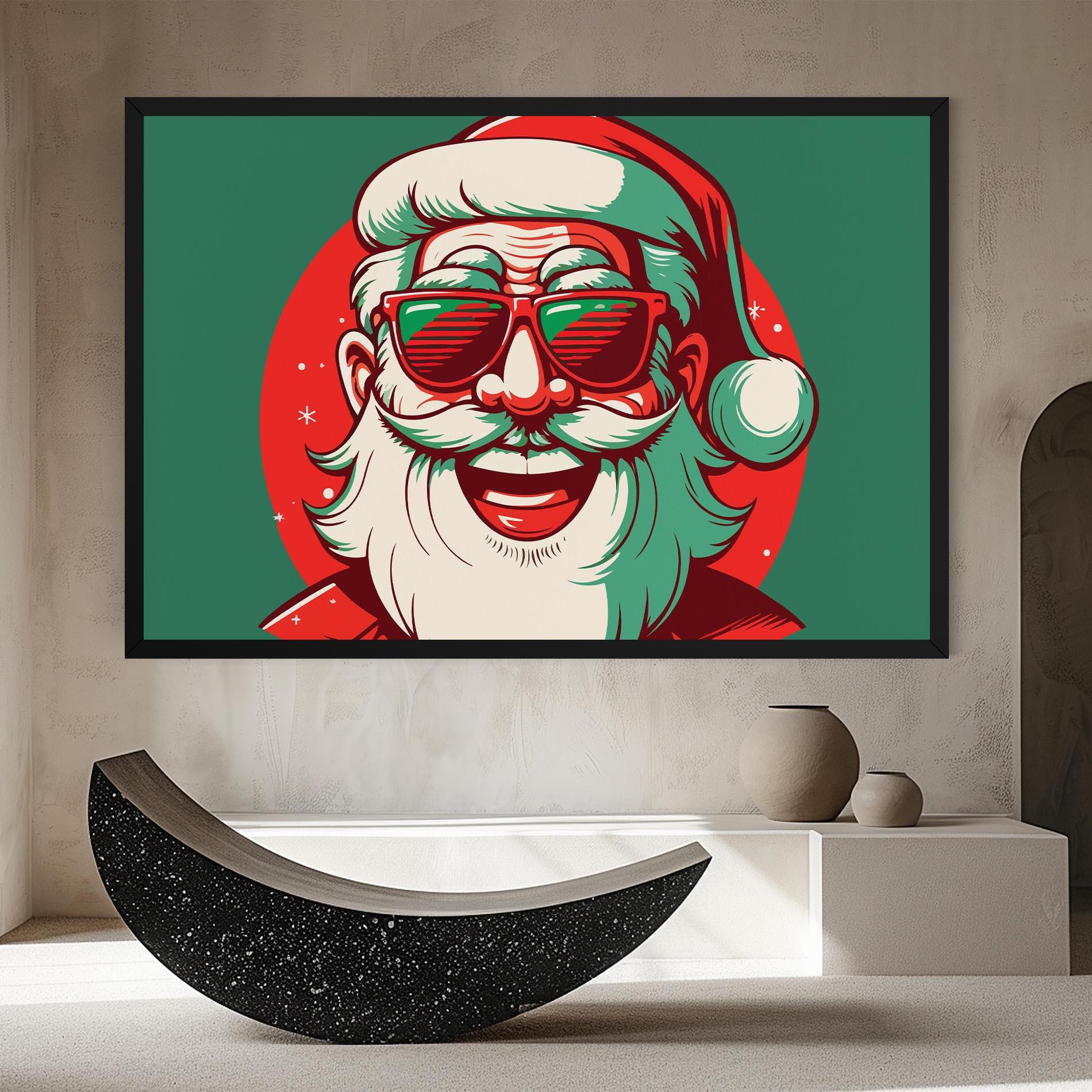 Tablou Canvas Crazy Smile Santa mockup 8
