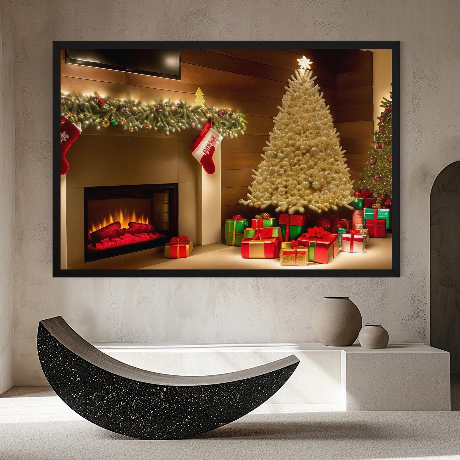 Tablou Canvas Decorated Christmas Tree mockup 8