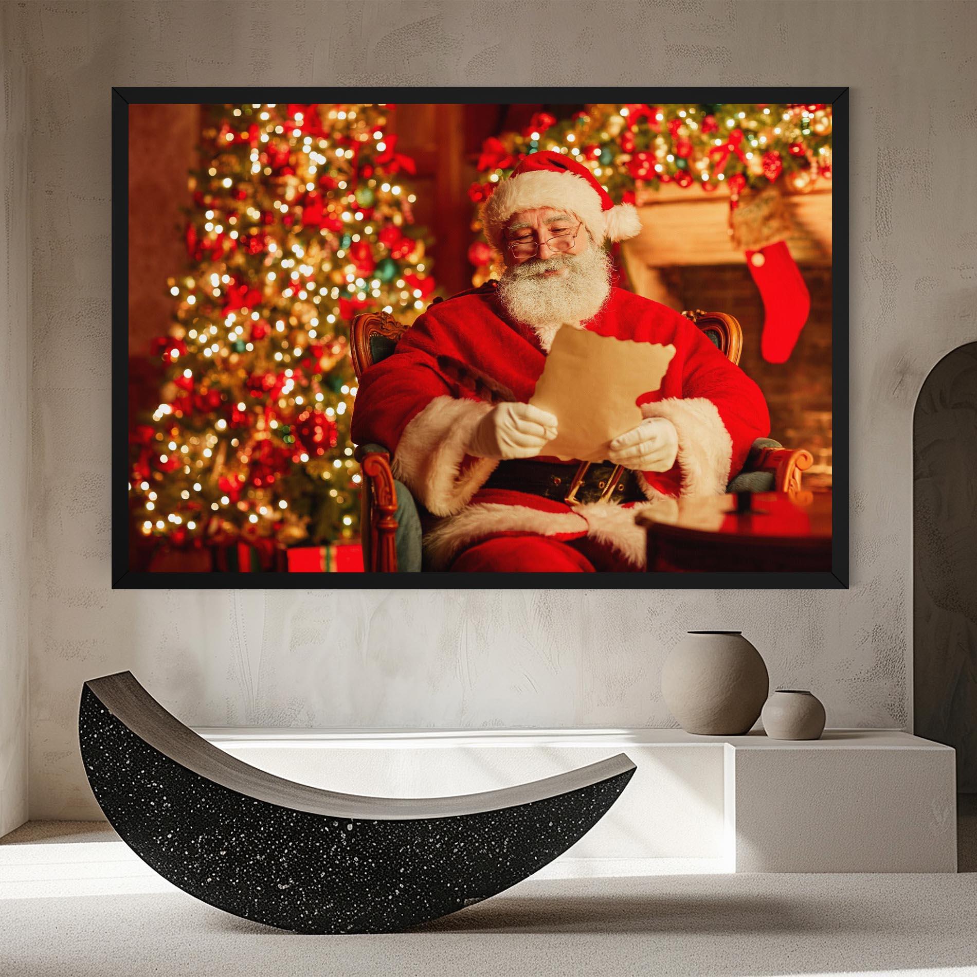 Tablou Canvas Reading Christmas Letter mockup 8