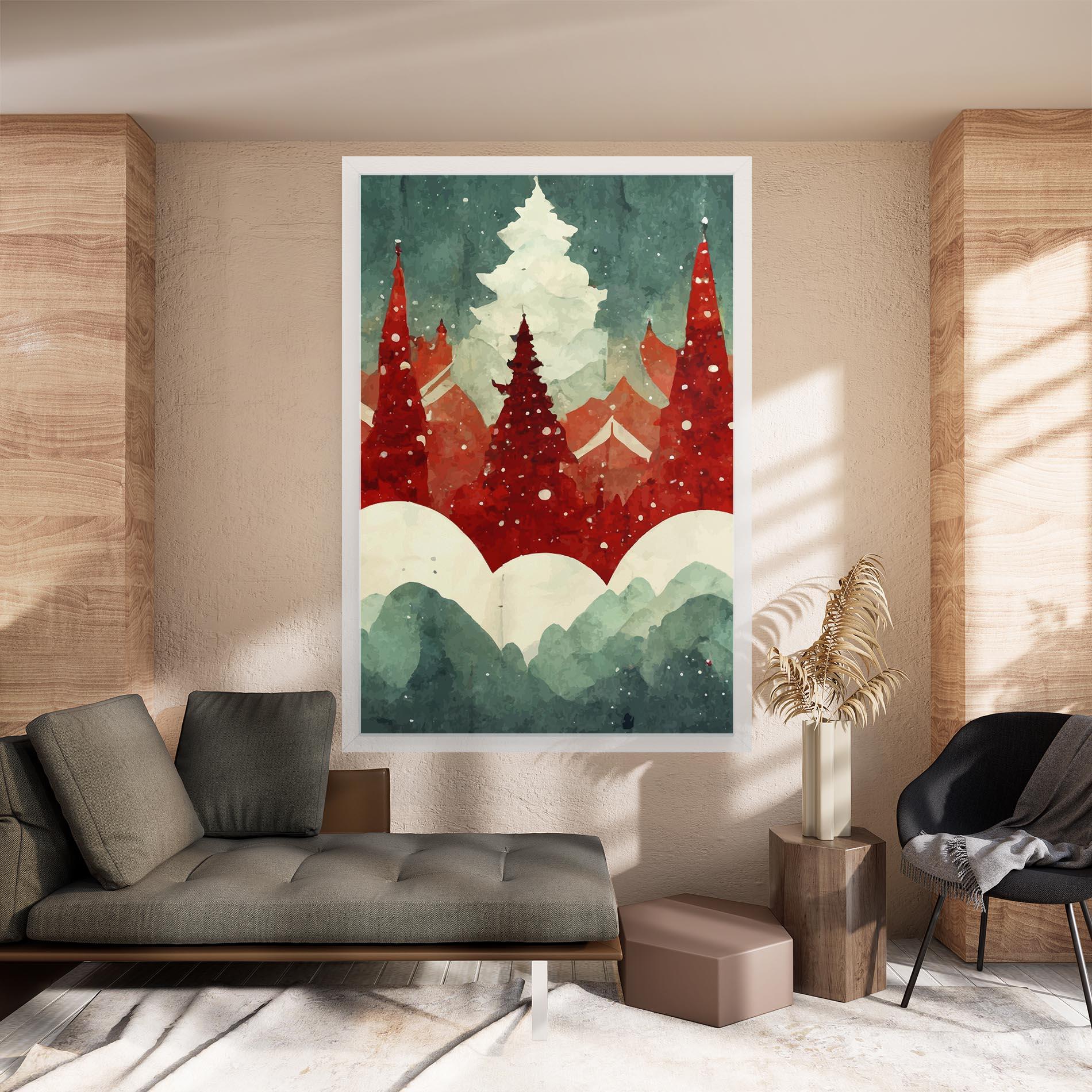 Tablou Canvas Christmas Landscape mockup 8