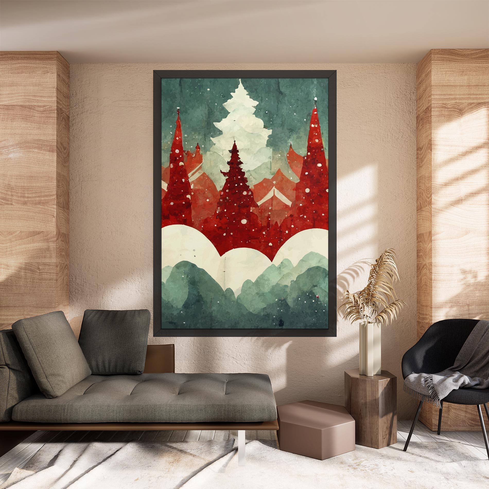 Tablou Canvas Christmas Landscape mockup 8