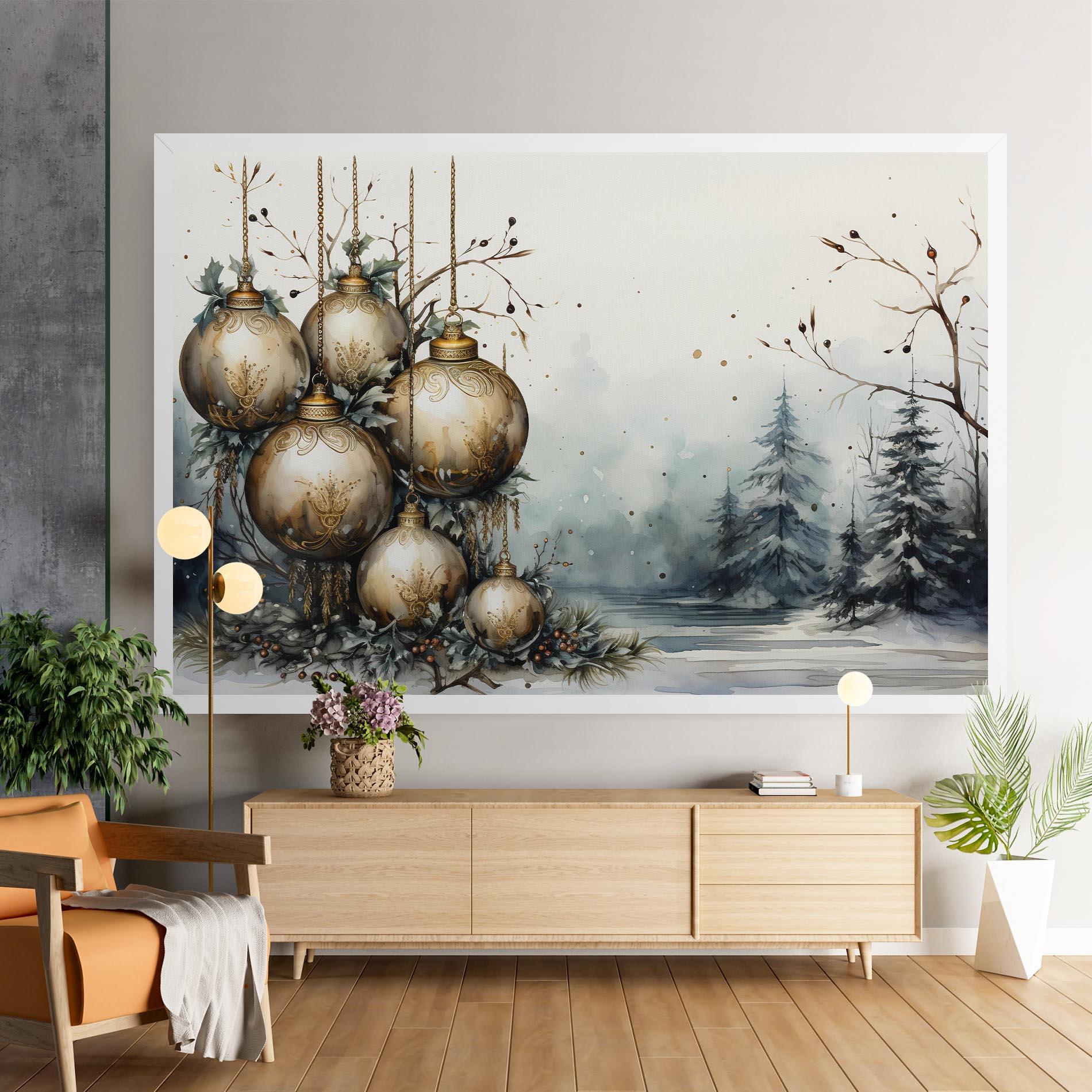 Tablou Canvas Christmas Art Paper mockup 9