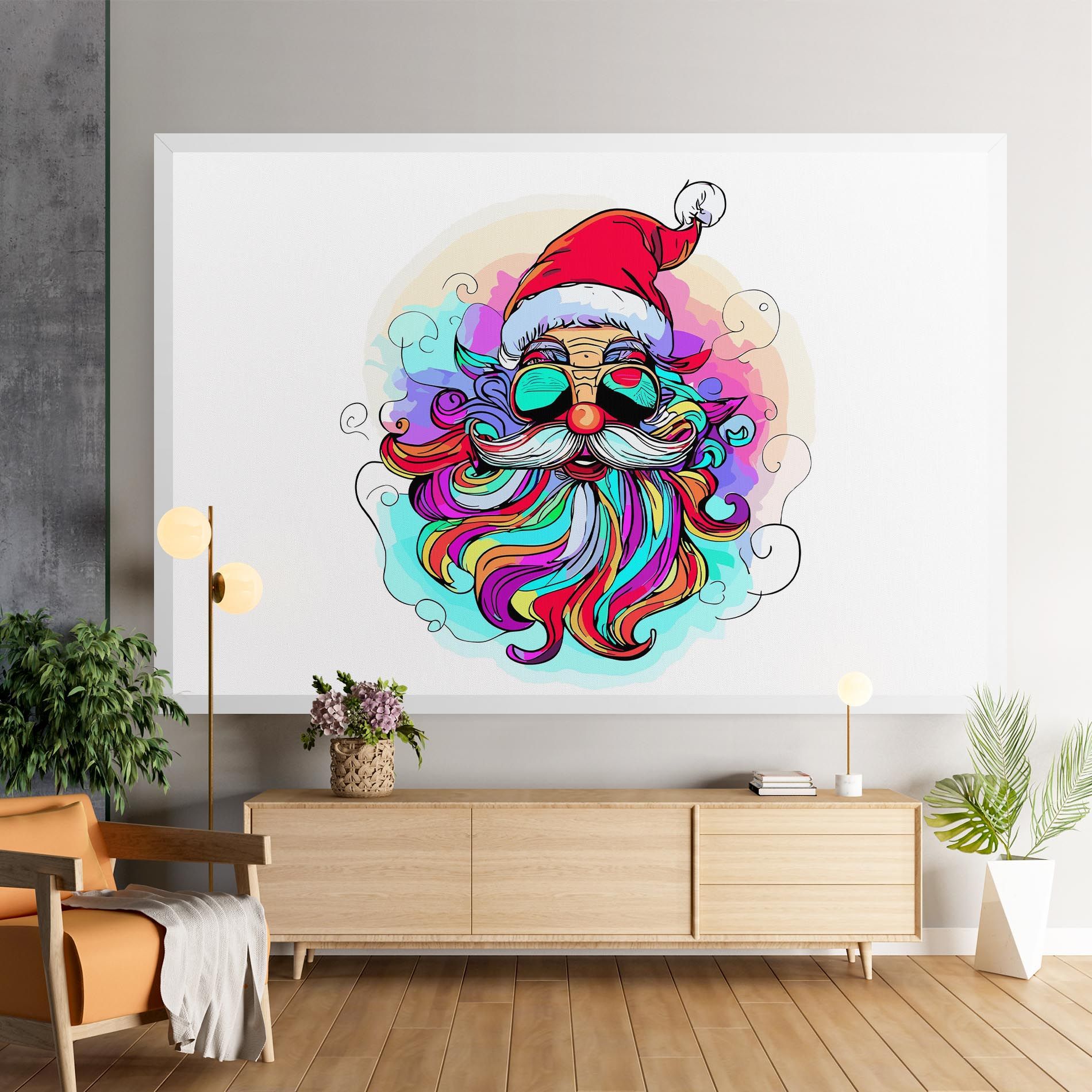 Colorful Santa mockup 9