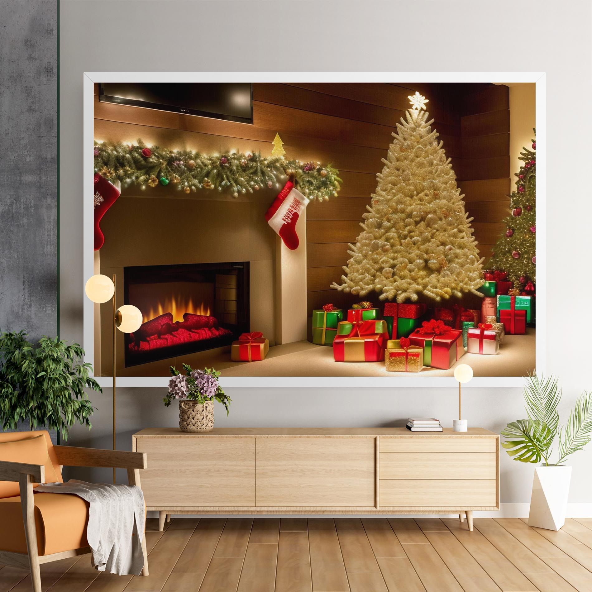 Decorated Christmas Tree mockup 9