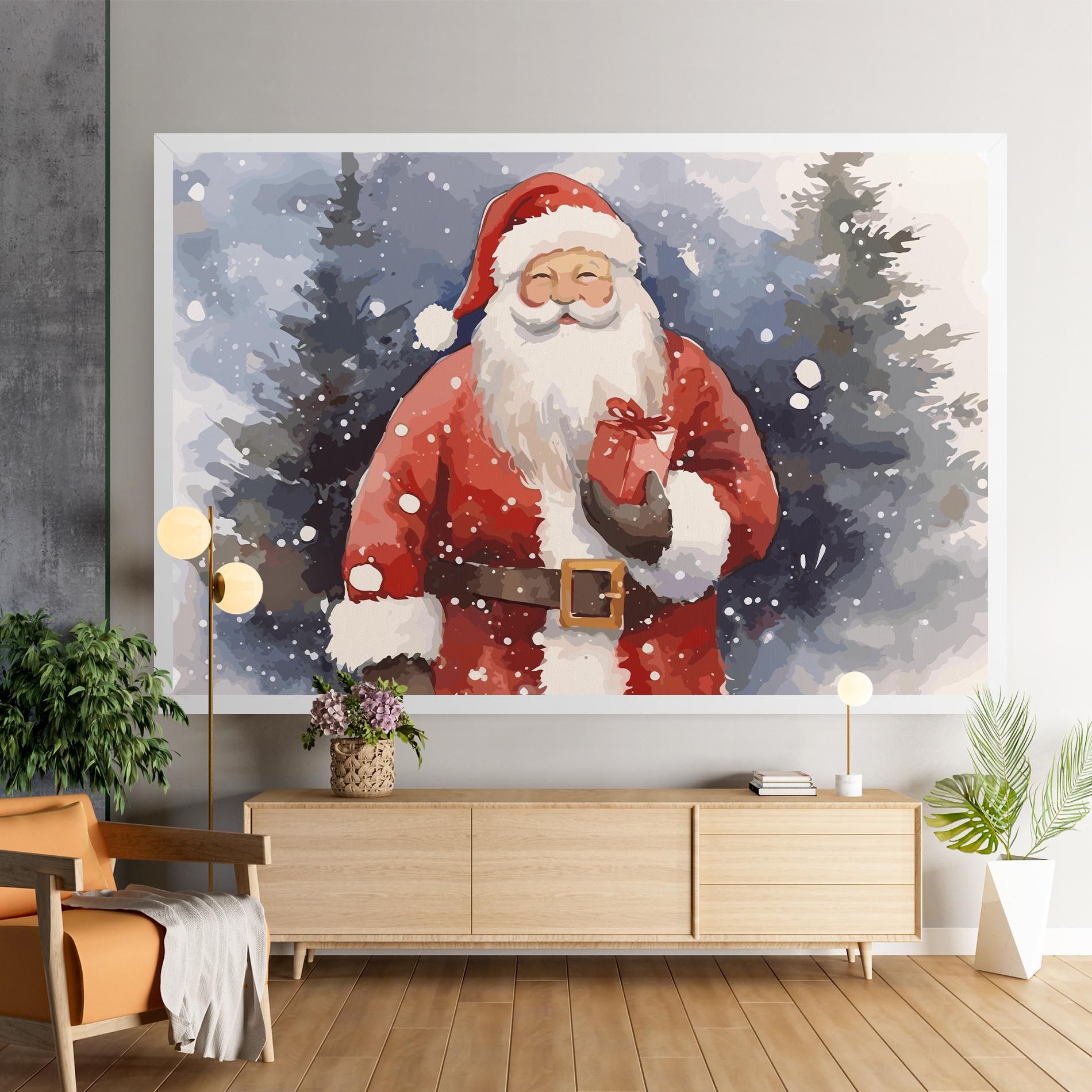 Holding Gift mockup 9