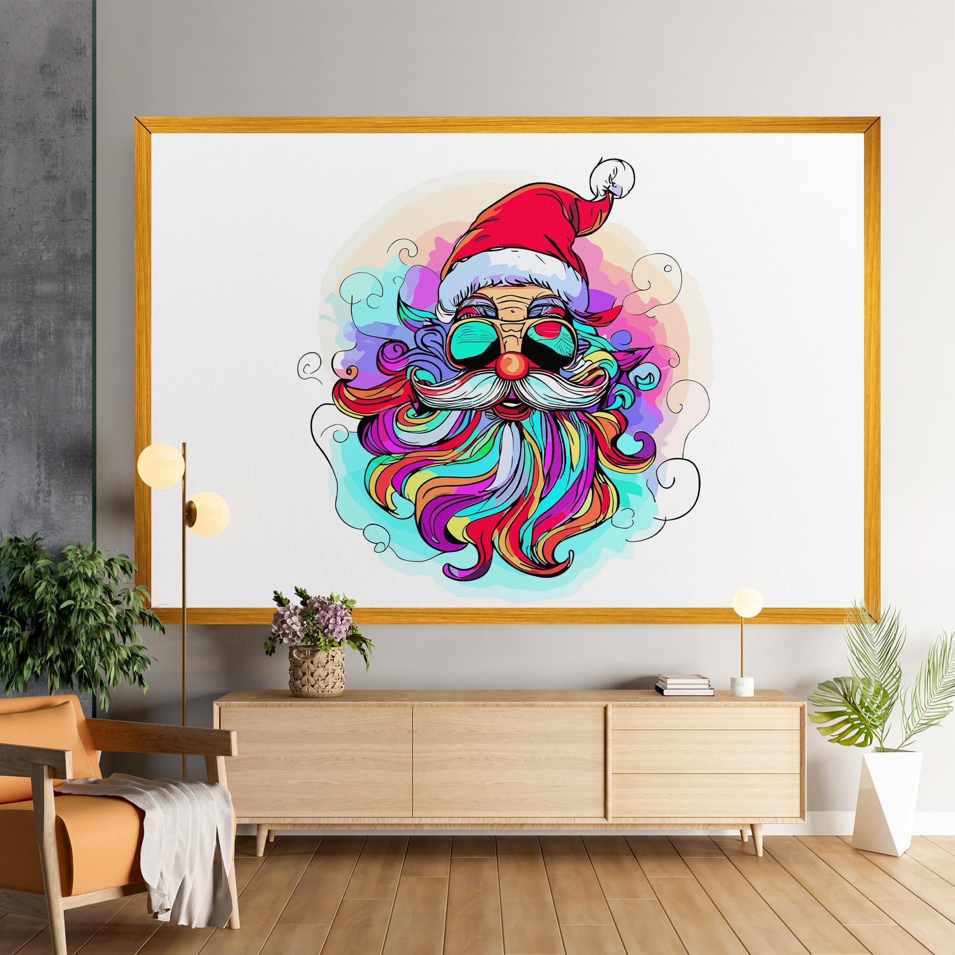 Tablou Canvas Colorful Santa mockup 9