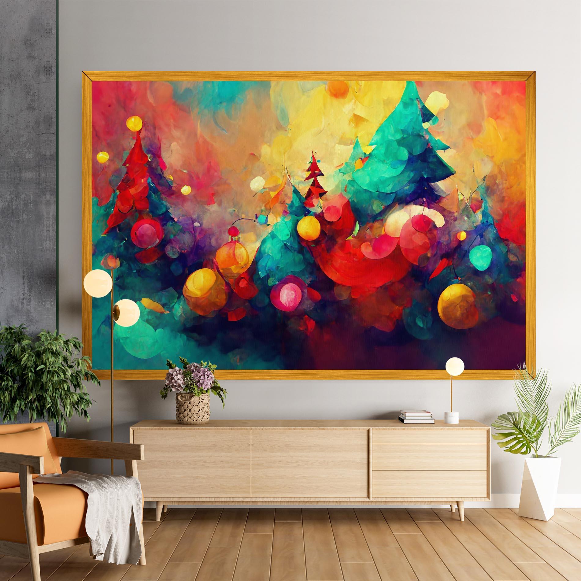 Tablou Canvas Colorfull Winter mockup 9