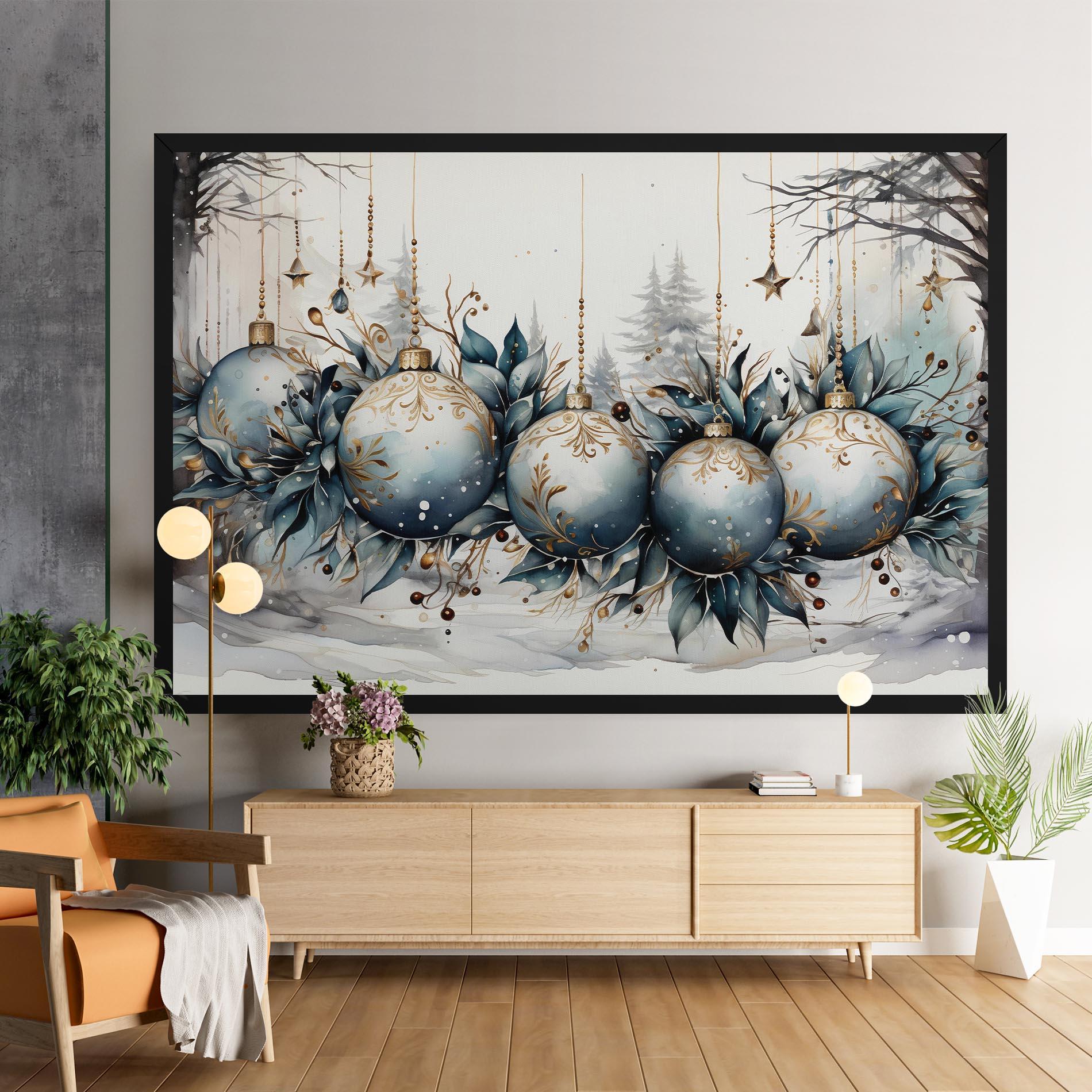 Tablou Canvas Christmas Paper mockup 9