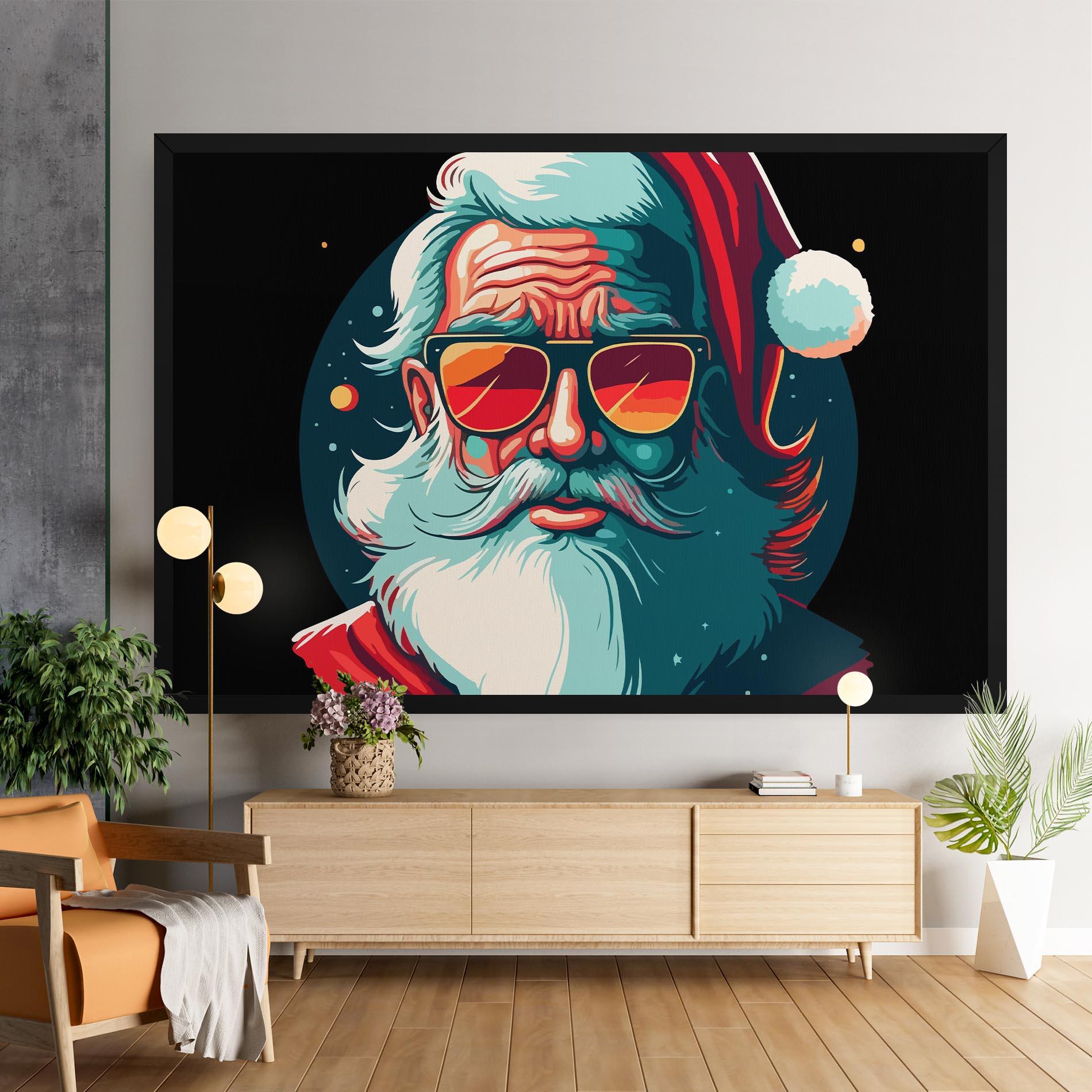 Tablou Canvas Color Glasses Santa mockup 9