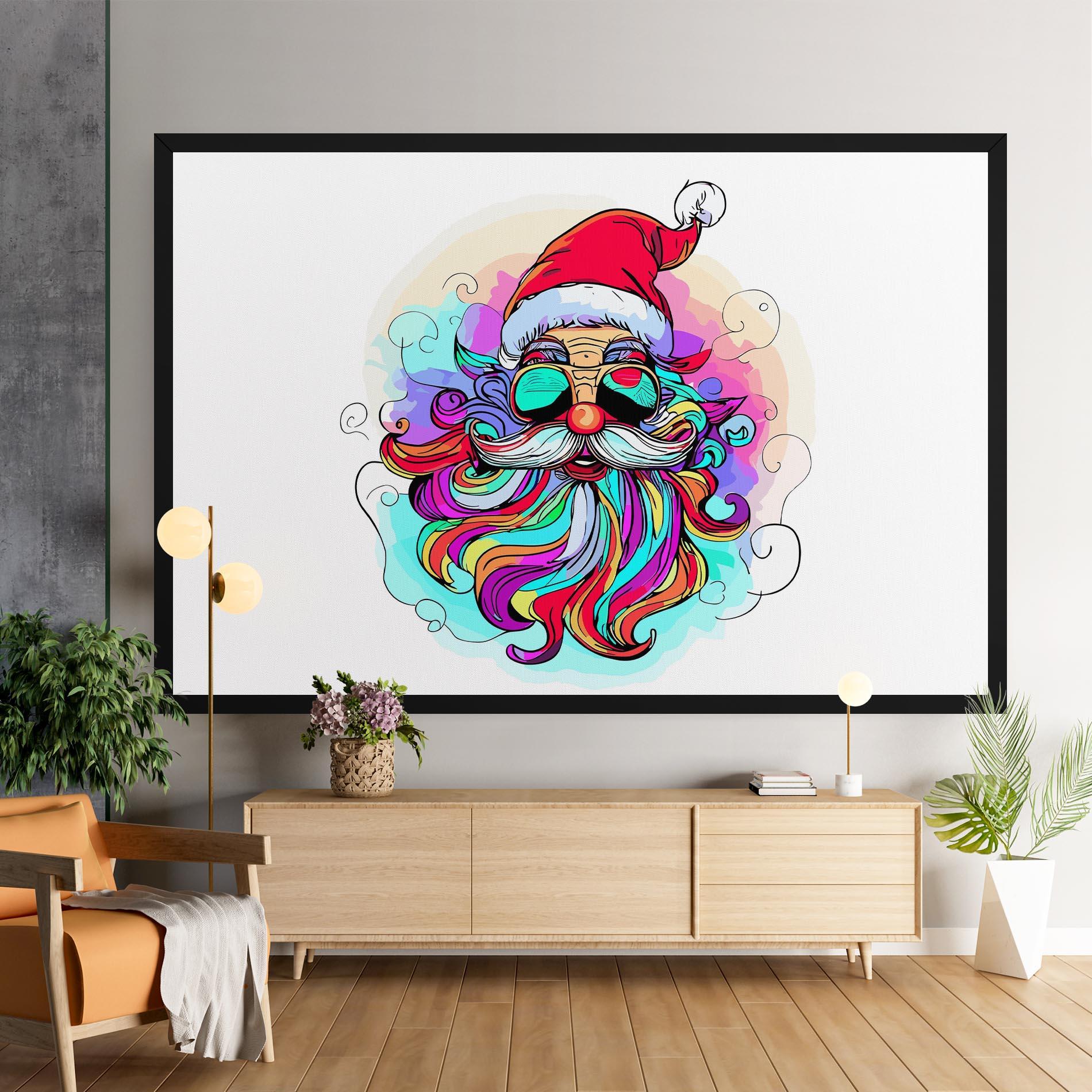 Tablou Canvas Colorful Santa mockup 9