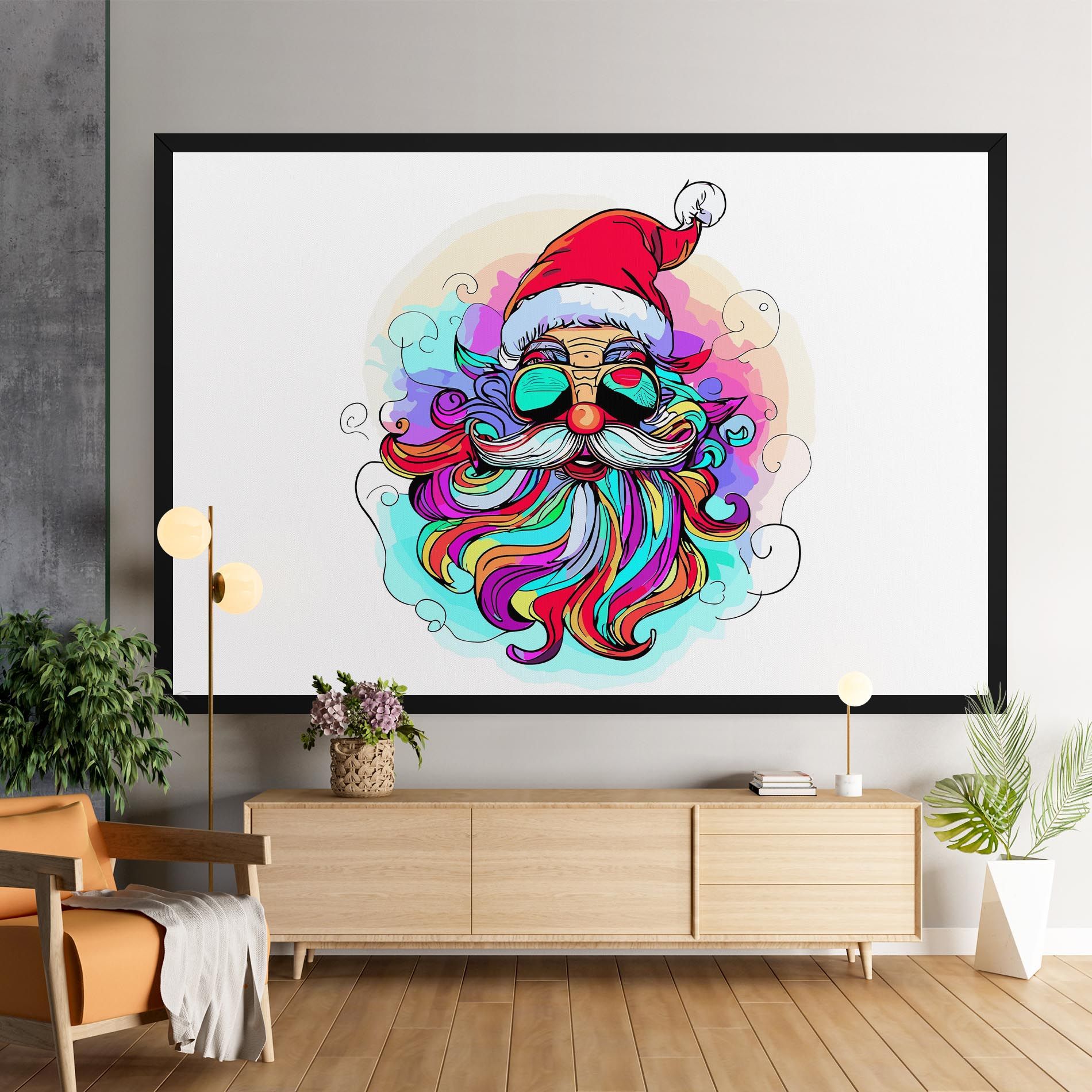 Colorful Santa mockup 9