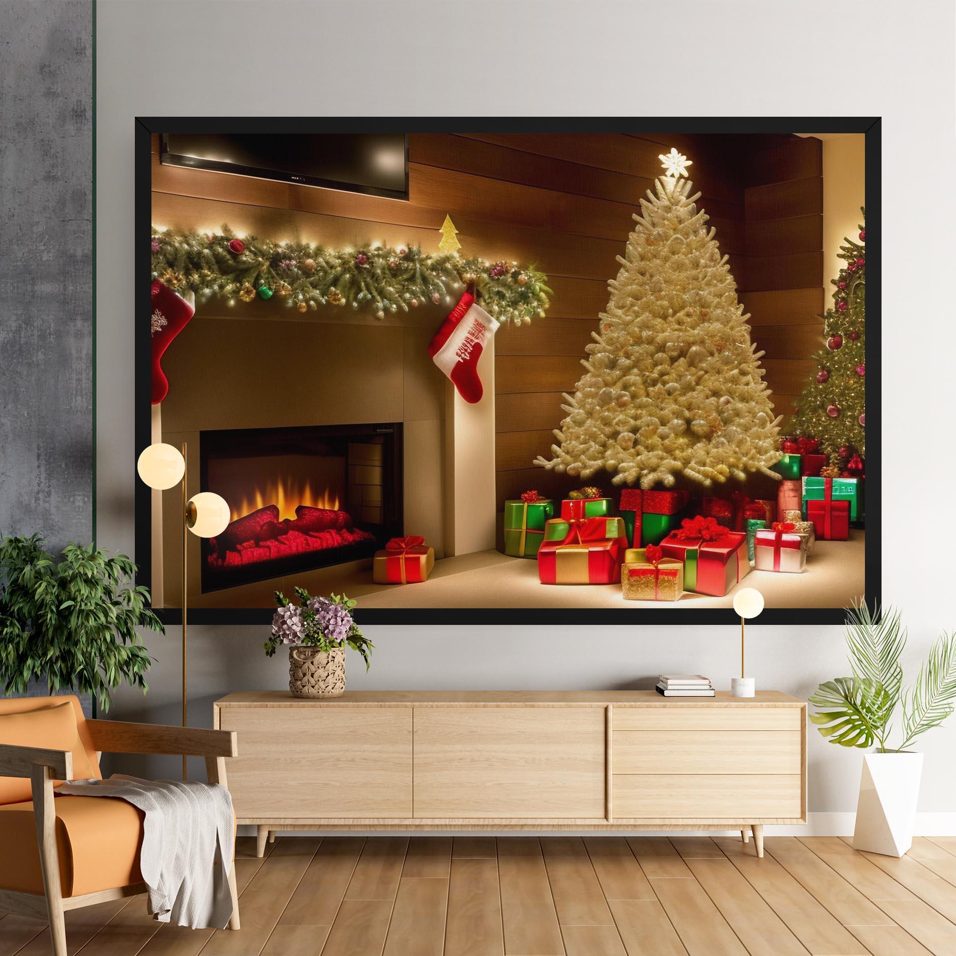 Tablou Canvas Decorated Christmas Tree mockup 9