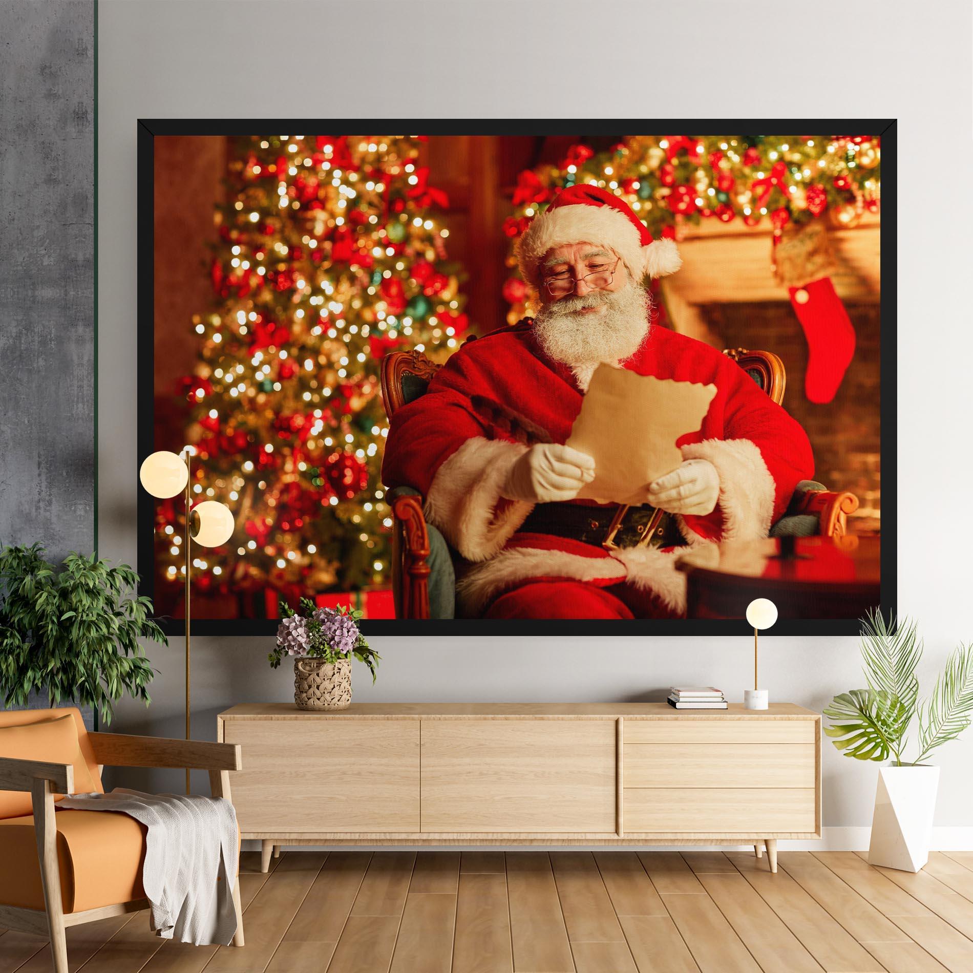 Tablou Canvas Reading Christmas Letter mockup 9