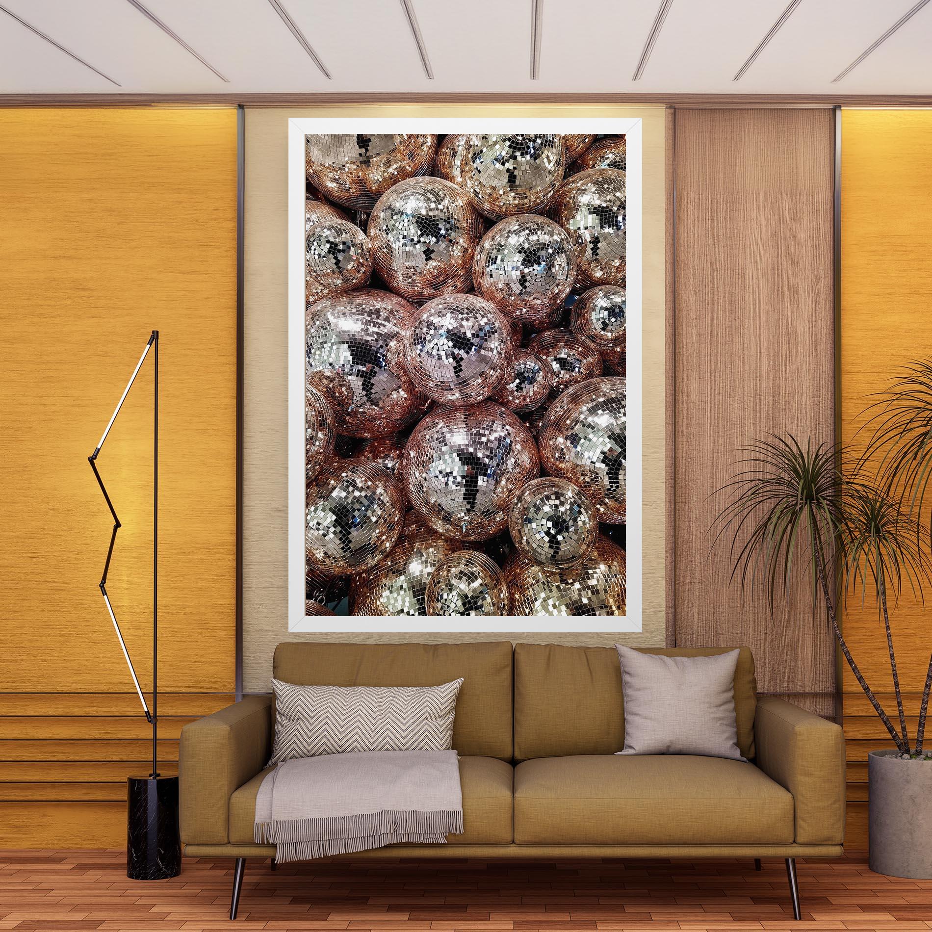 Tablou Canvas Christmas Disko Balls mockup 9