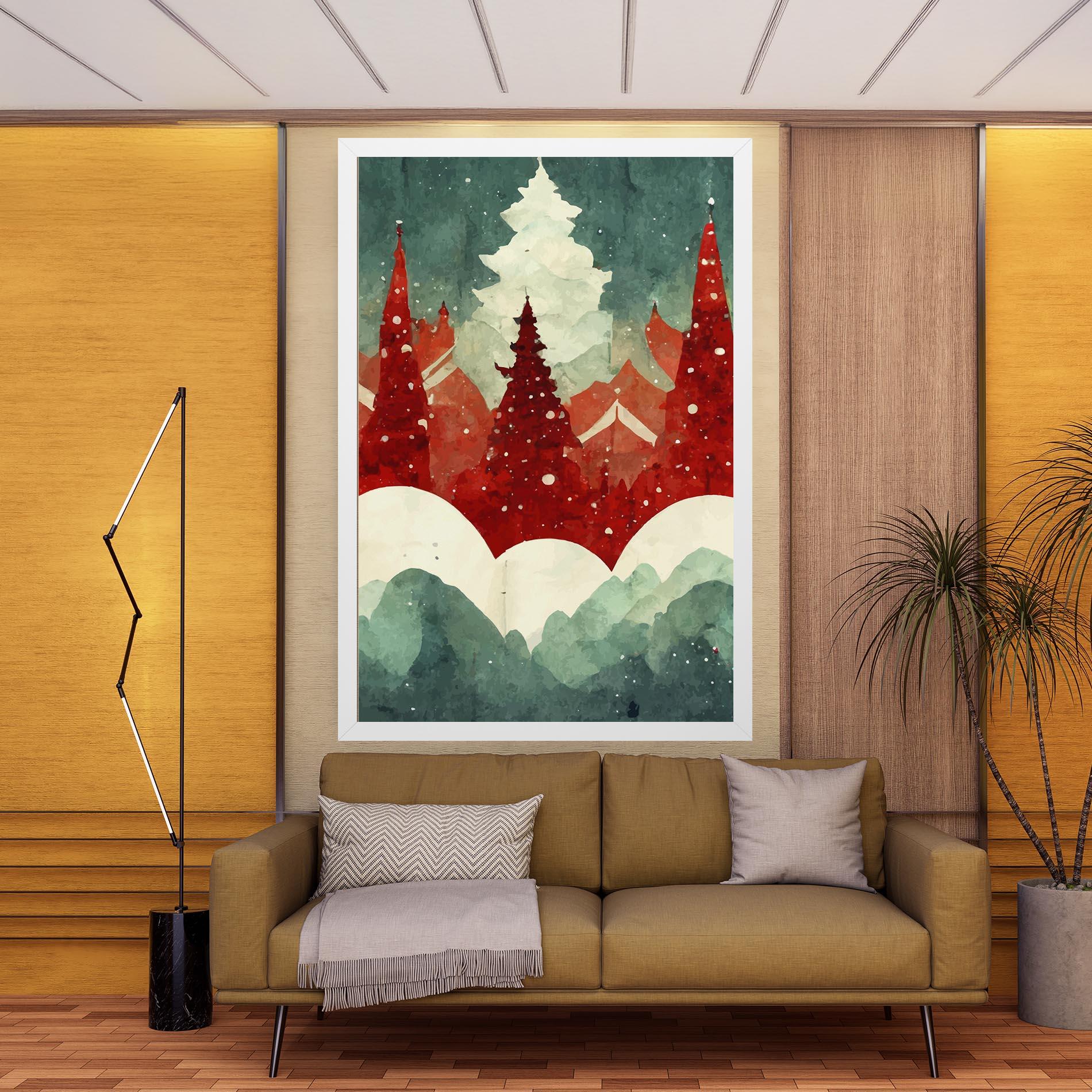 Tablou Canvas Christmas Landscape mockup 9
