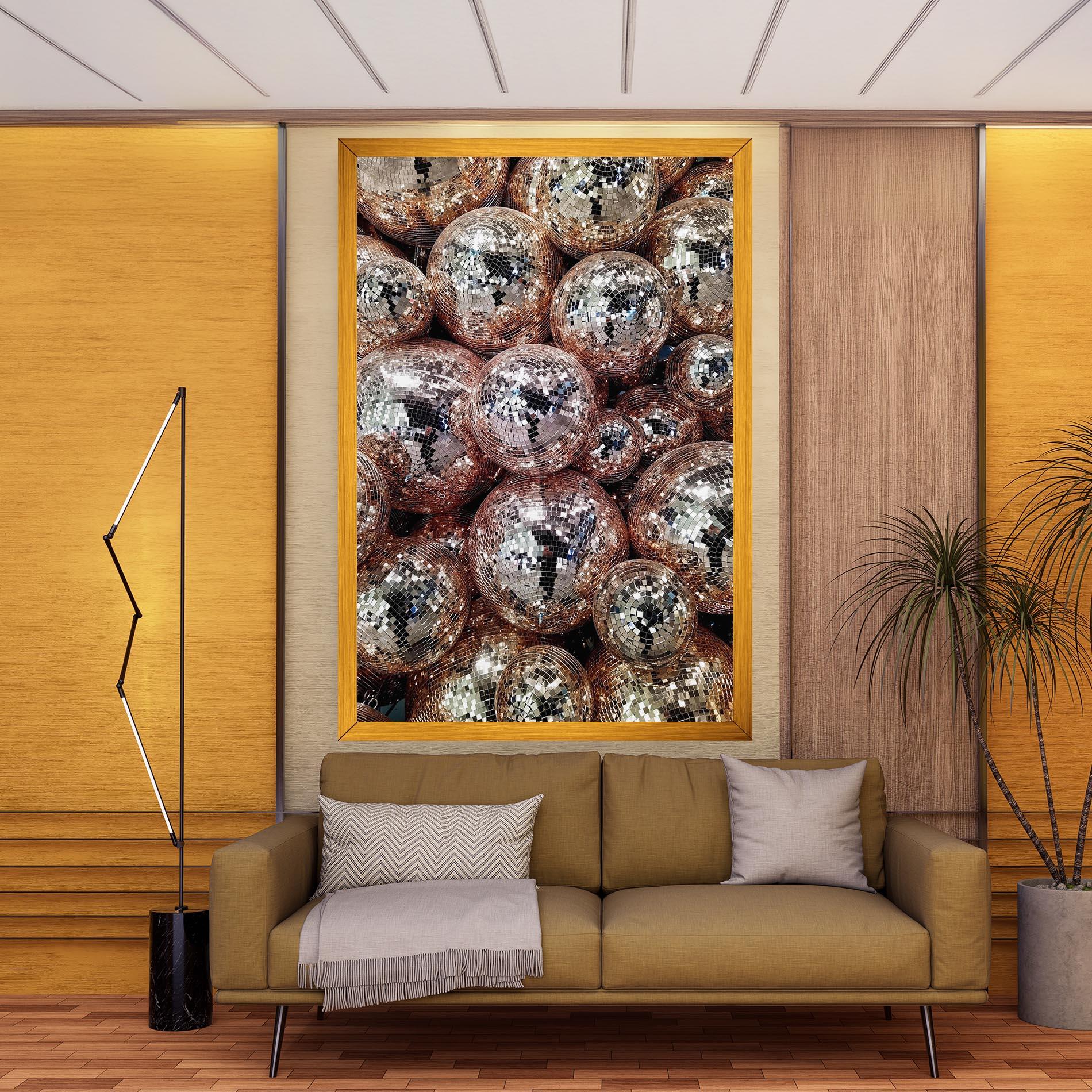 Tablou Canvas Christmas Disko Balls mockup 9