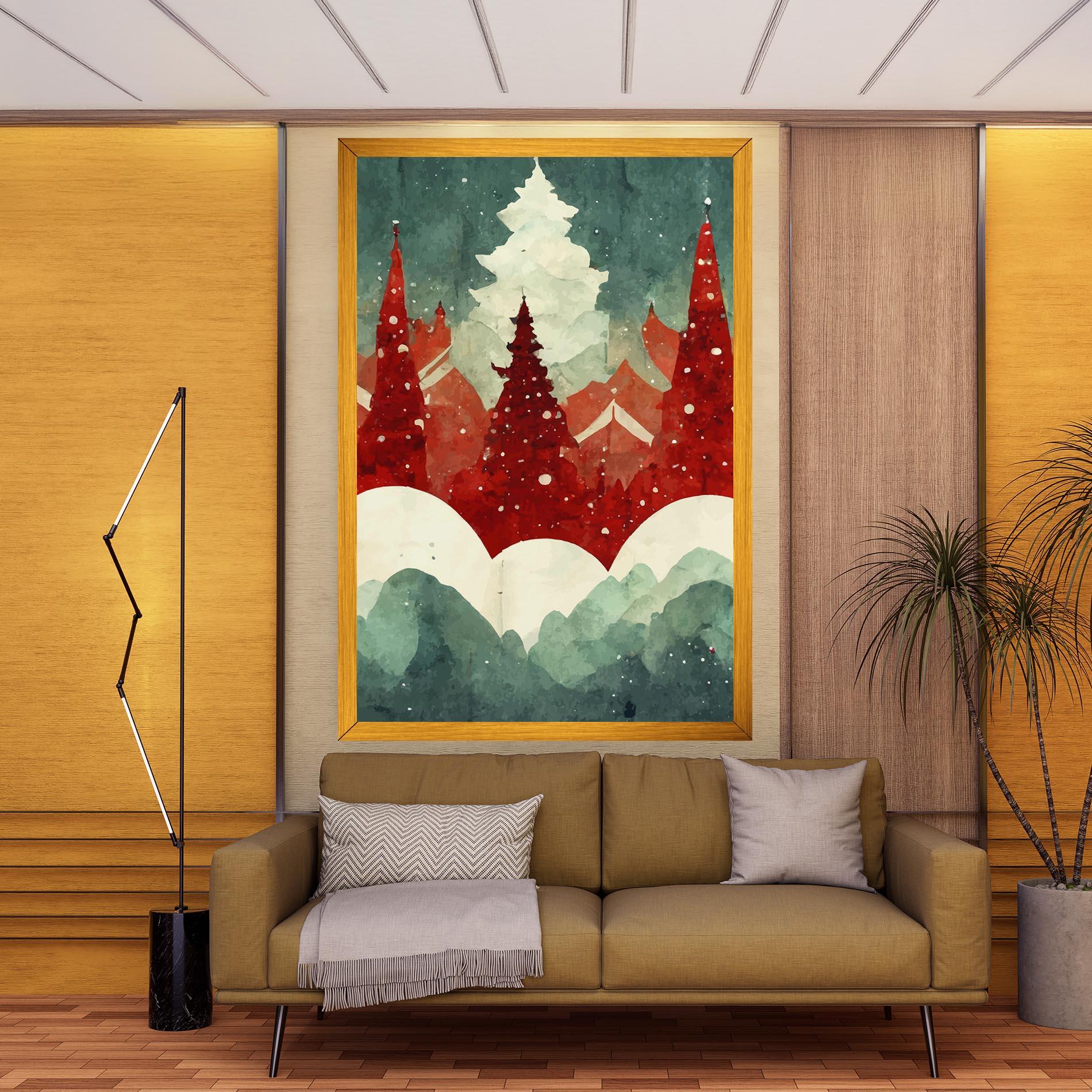 Tablou Canvas Christmas Landscape mockup 9